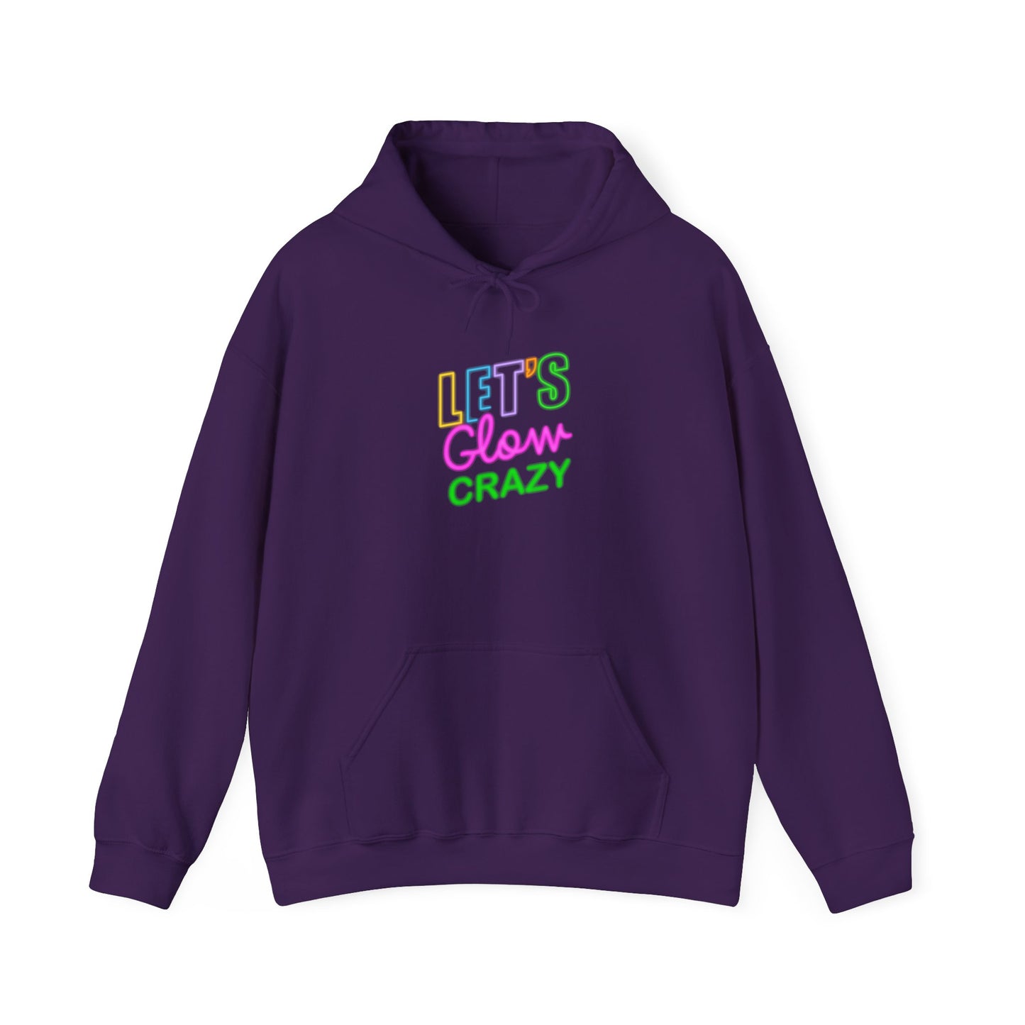 Let’s Glow Crazy Unisex Heavy Blend™ Hooded Sweatshirt