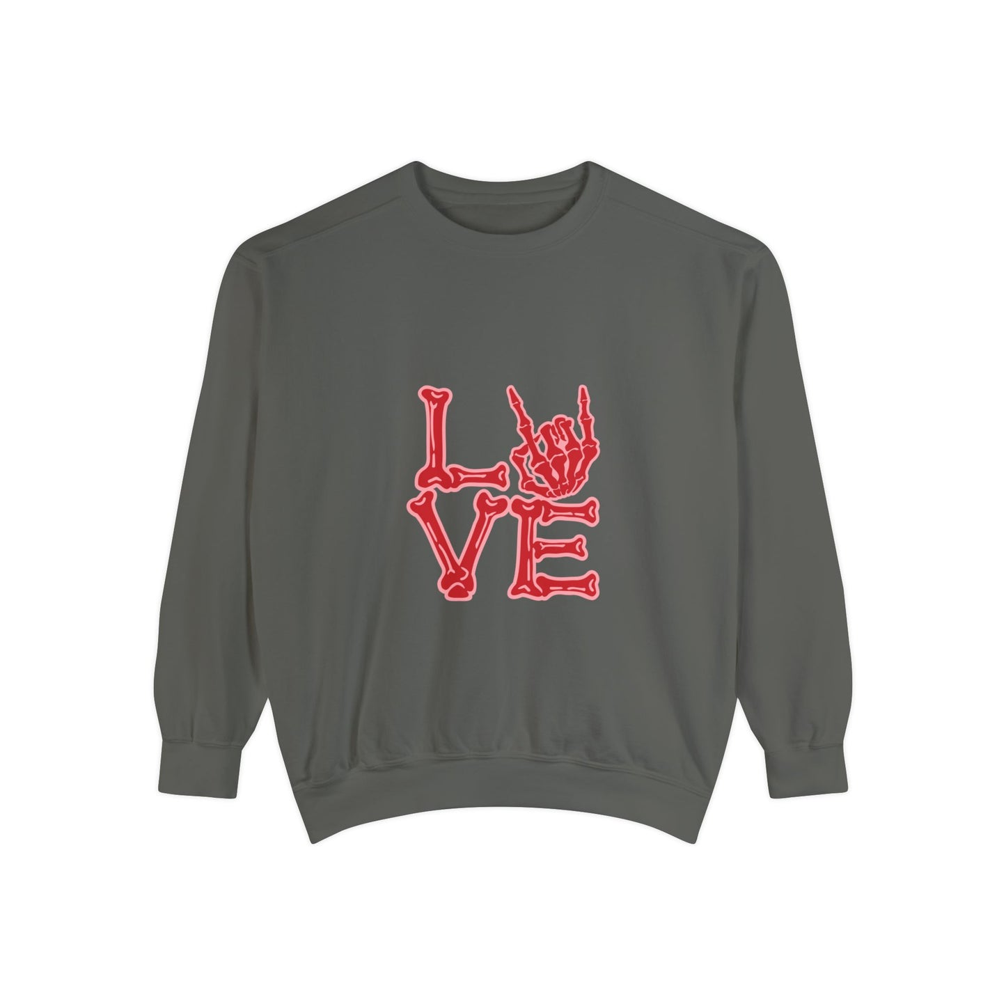 Love Rock Unisex Garment-Dyed Sweatshirt