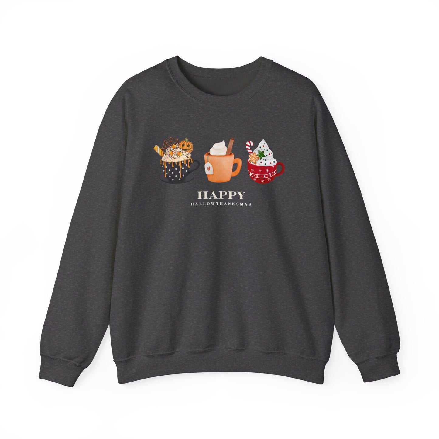 Hallowthanksmas Coffee Unisex Heavy Blend™ Crewneck Sweatshirt