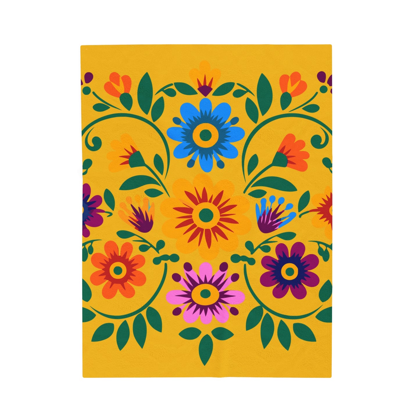 Fiesta Scroll Velveteen Plush Blanket