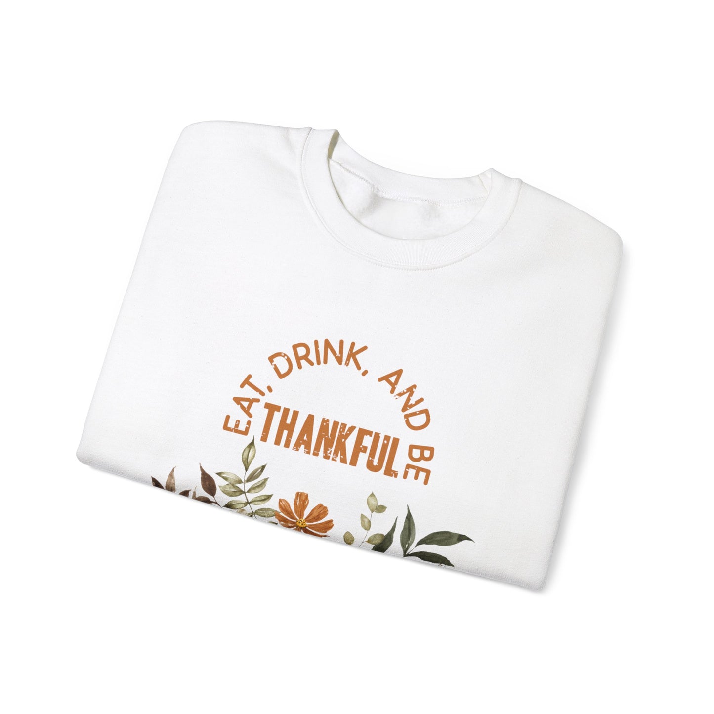 Eat Drink Thankful Unisex Heavy Blend™ Crewneck Sweatshirt