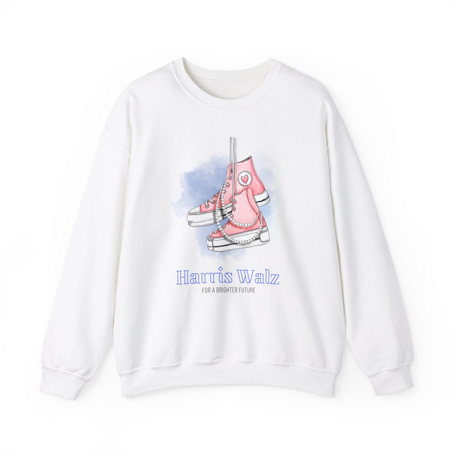 Harris Walz Pink Converse Unisex Heavy Blend™ Crewneck Sweatshirt