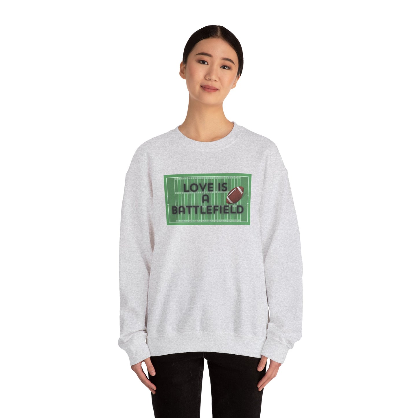 Love is a Battlefield Unisex Heavy Blend™ Crewneck Sweatshirt