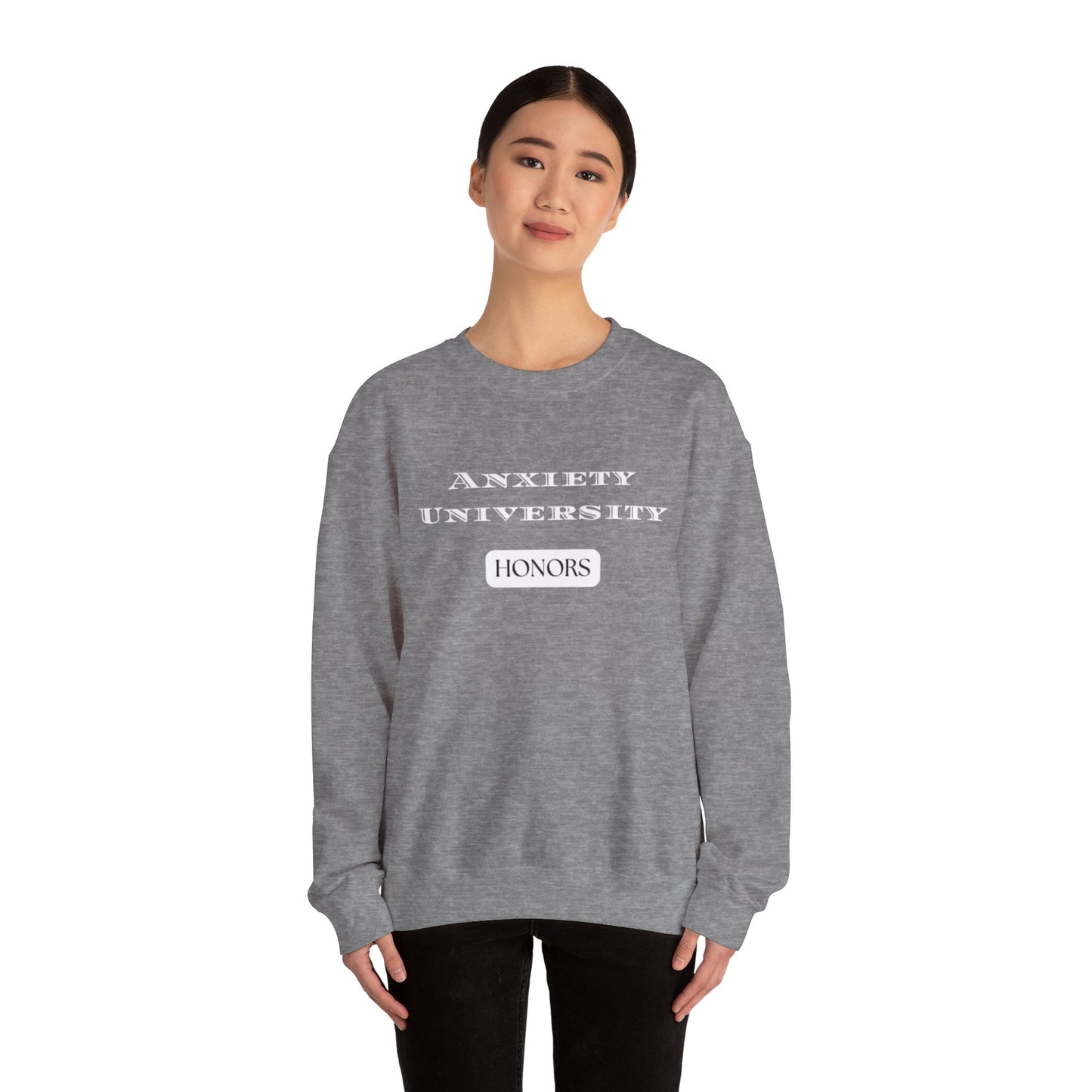 Anxiety University Honors Unisex Heavy Blend™ Crewneck Sweatshirt