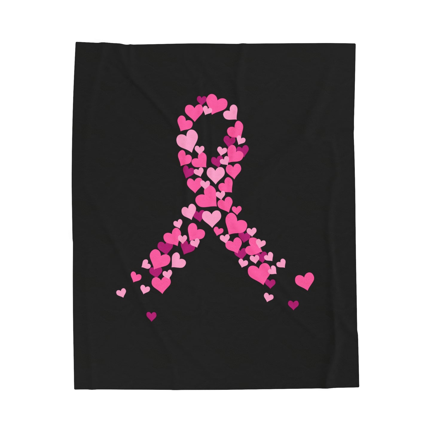 Breast Cancer Support Velveteen Plush Blanket