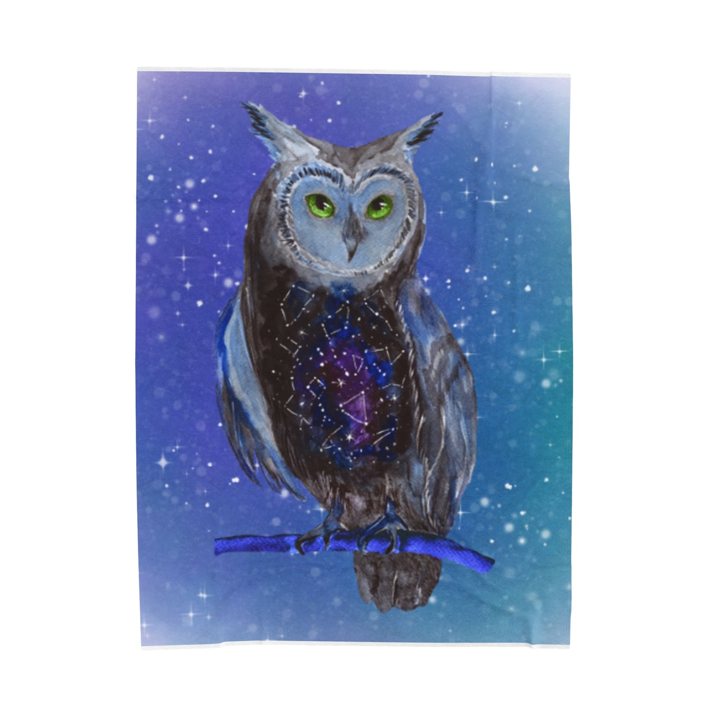 Star Owl Nature Animals Velveteen Plush Blanket