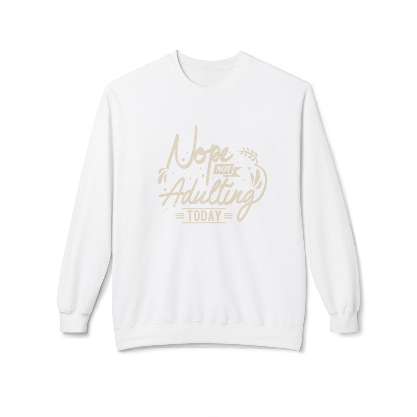 Not Adulting Unisex Midweight Softstyle Fleece Crewneck Sweatshirt