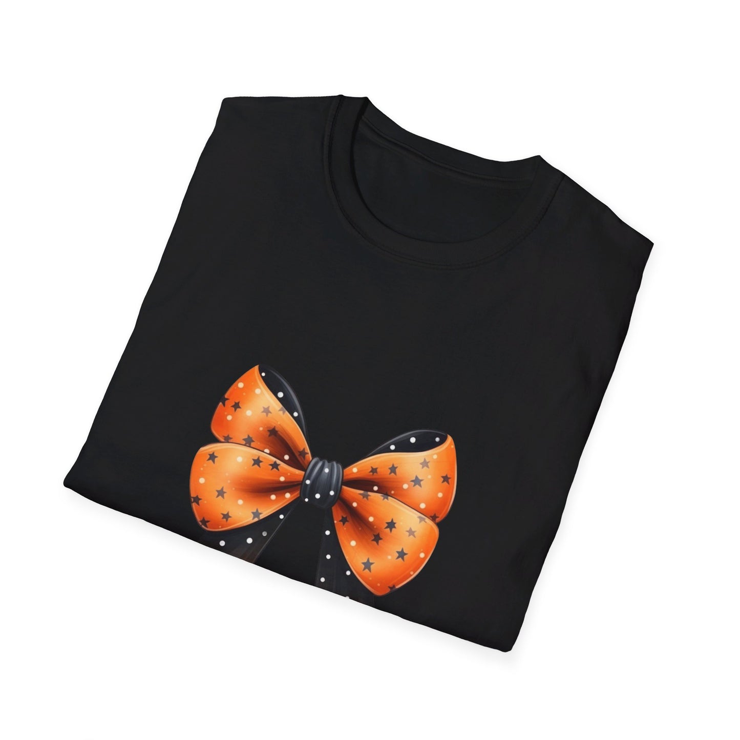 Orange & Black Bow Unisex Softstyle T-Shirt