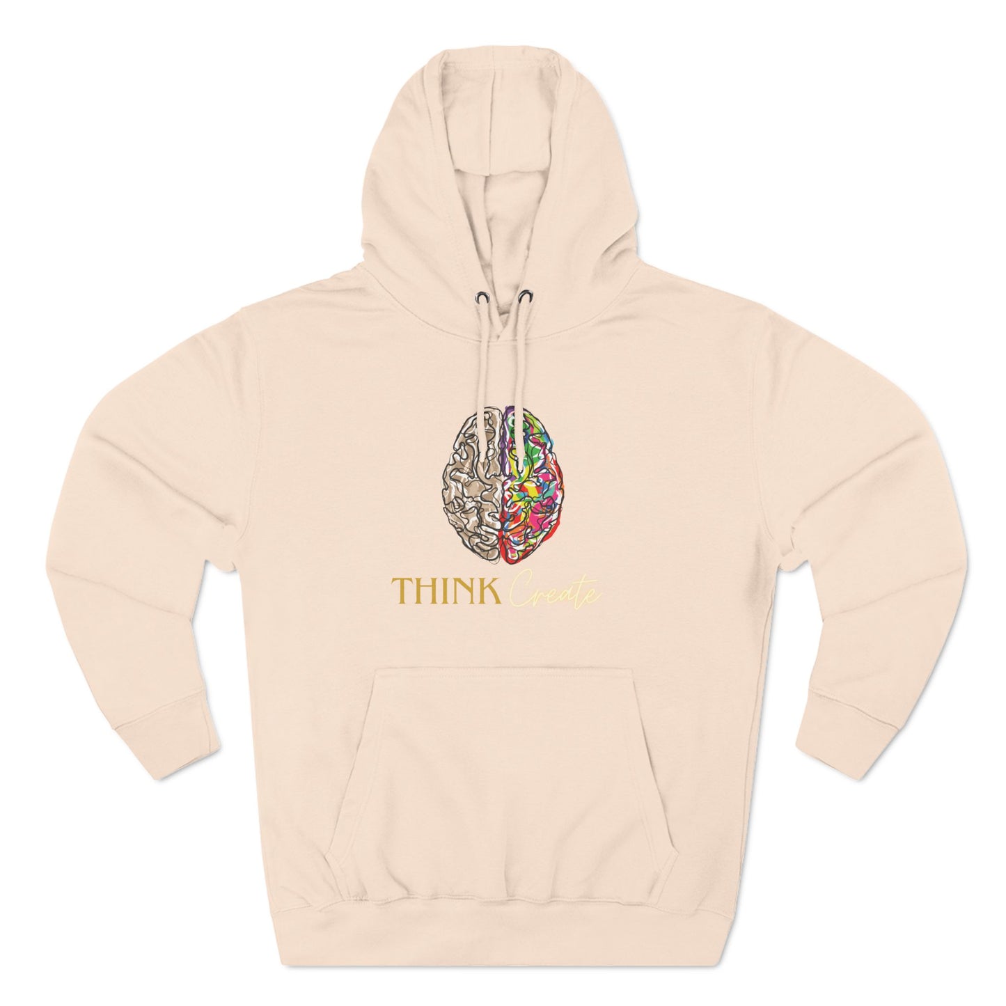 Think Create Three-Panel Fleece Hoodie