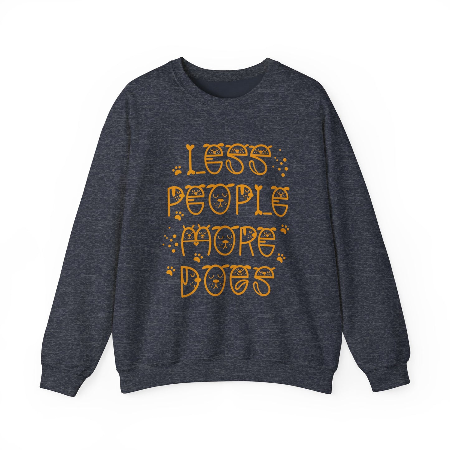 Less People More Dogs Unisex Heavy Blend™ Crewneck Sweatshirt