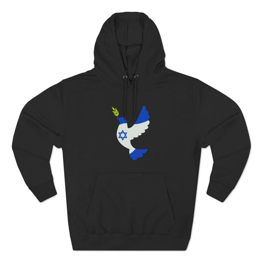 Hanukkah Dove Three-Panel Fleece Hoodie