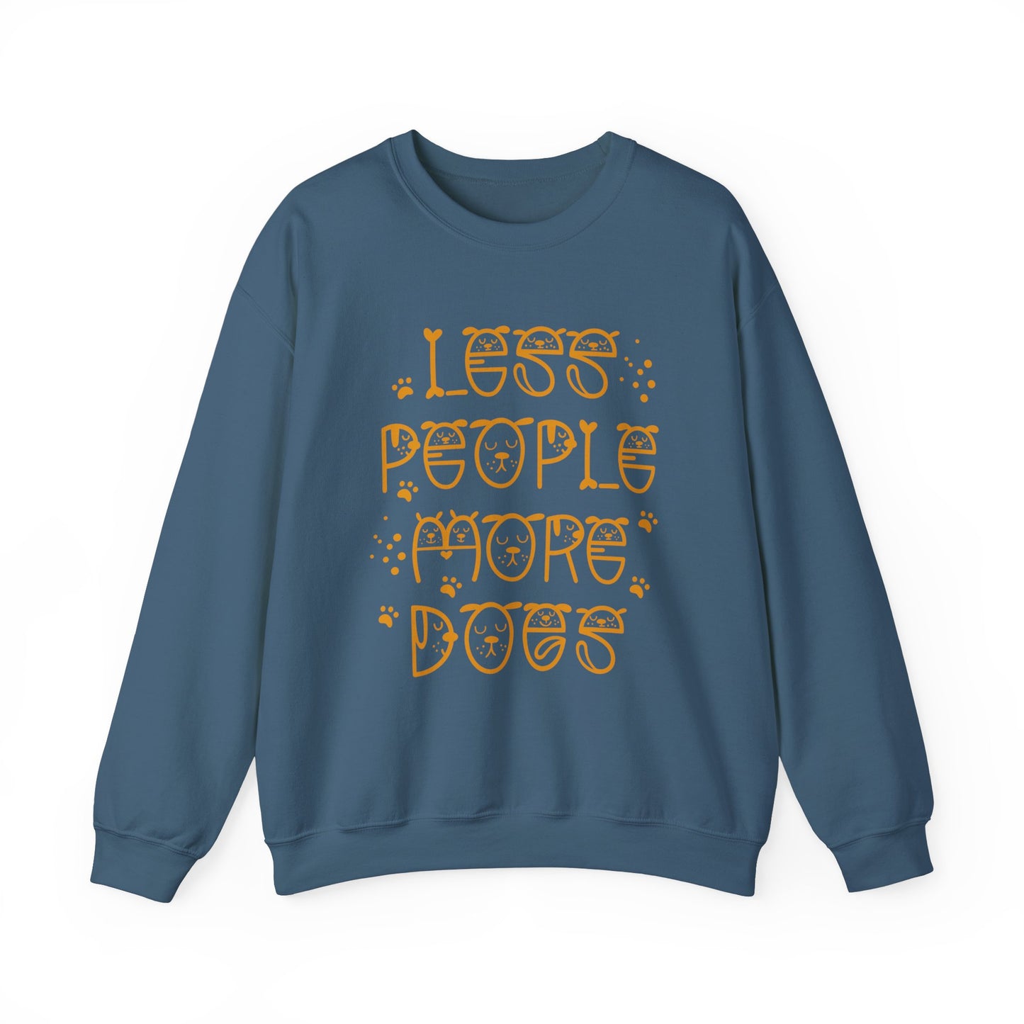 Less People More Dogs Unisex Heavy Blend™ Crewneck Sweatshirt