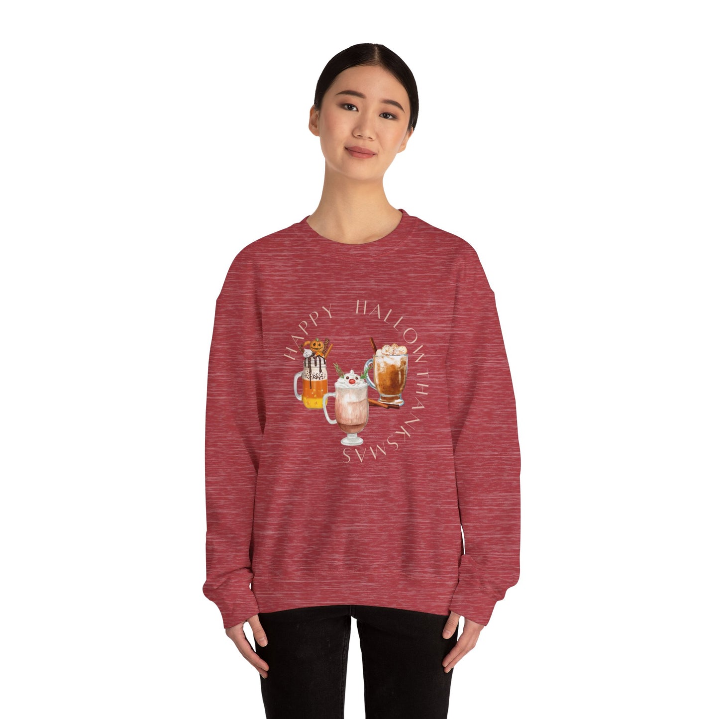 Hallothanksmas Cafe Unisex Heavy Blend™ Crewneck Sweatshirt