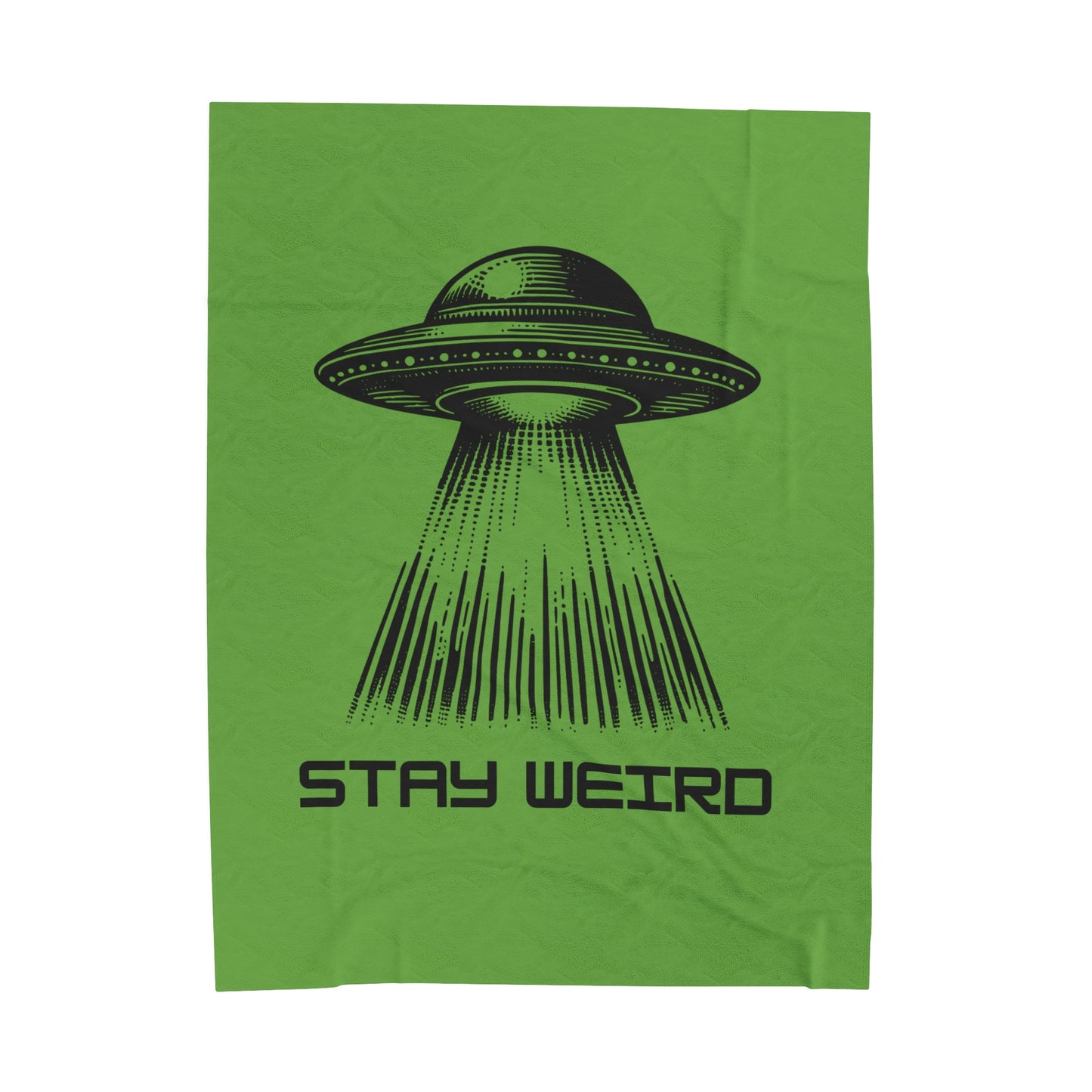 Stay Weird Velveteen Plush Blanket