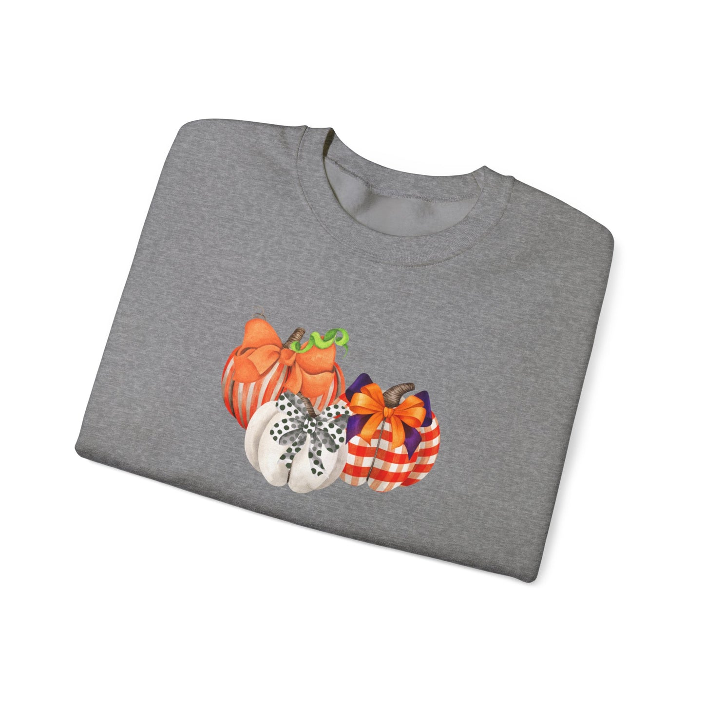 Painted Pumpkins Fall Halloween Thanksgiving Unisex Heavy Blend™ Crewneck Sweatshirt