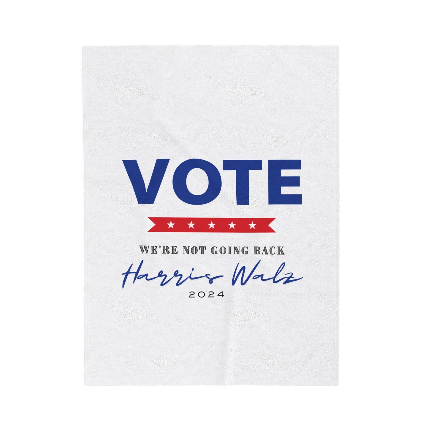 Vote 2024 Velveteen Plush Blanket