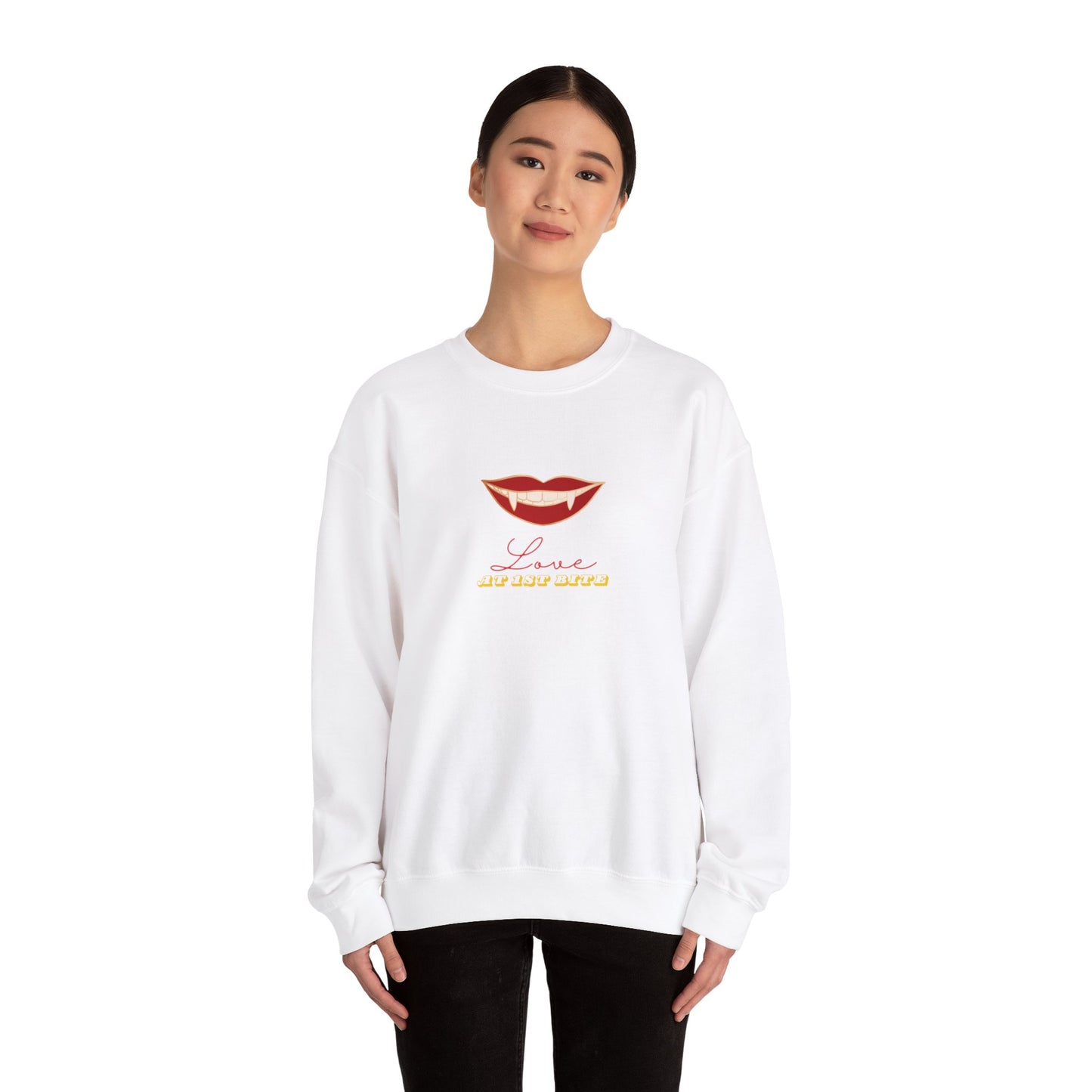 Love at First Bite Unisex Heavy Blend™ Crewneck Sweatshirt