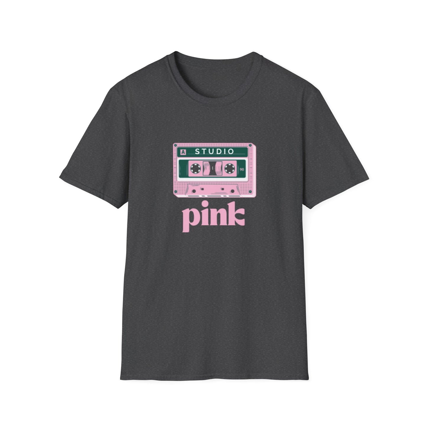 Pink Cassette Unisex Softstyle T-Shirt