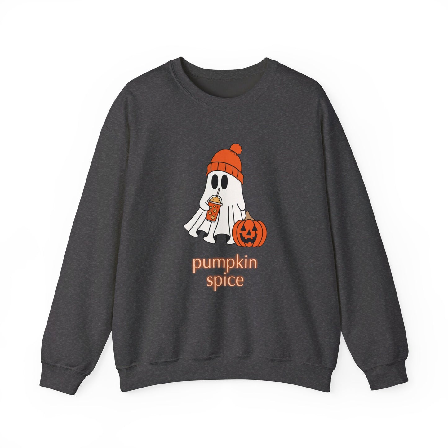 Pumpkin Spice Ghost Unisex Heavy Blend™ Crewneck Sweatshirt