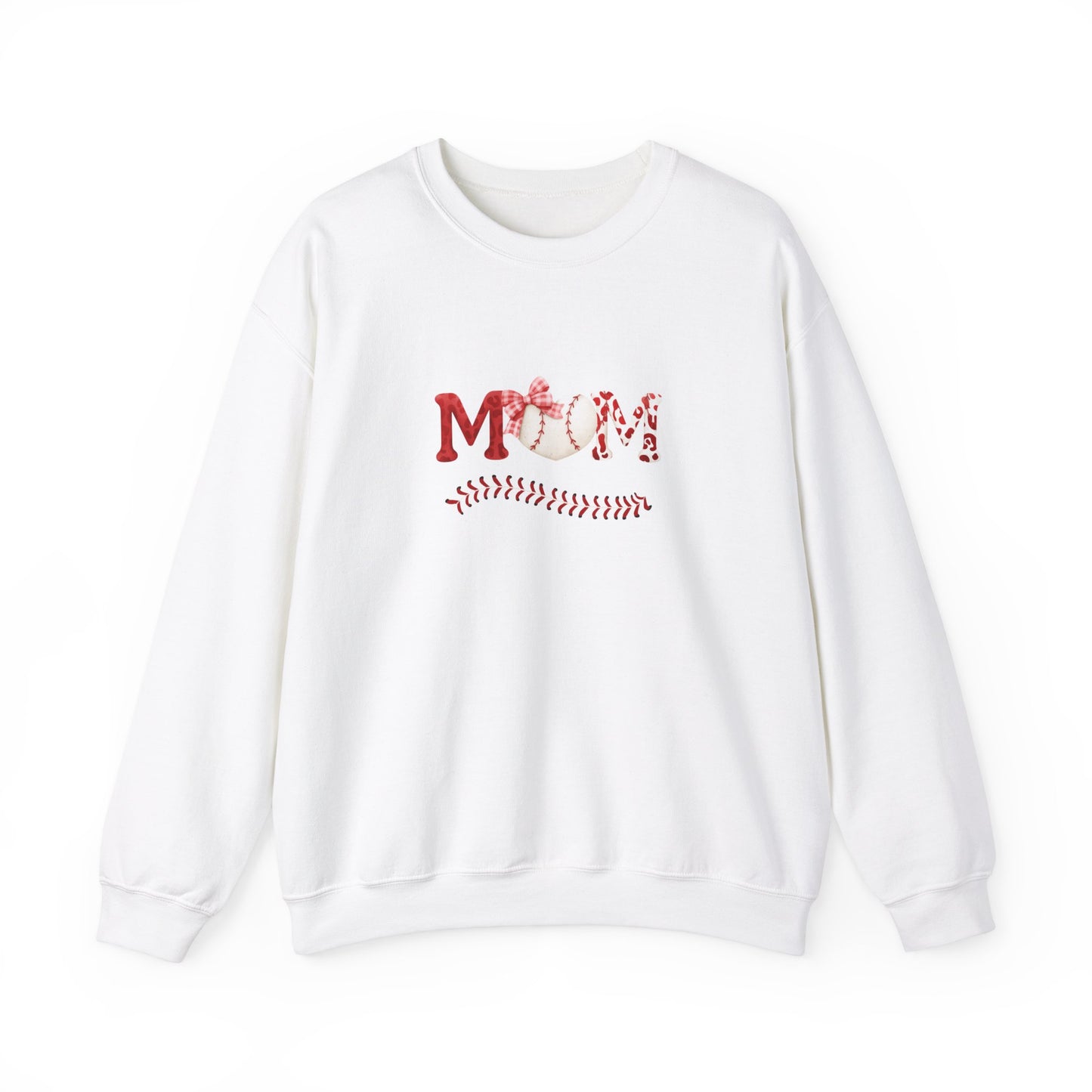 Mom Love Baseball Unisex Heavy Blend™ Crewneck Sweatshirt