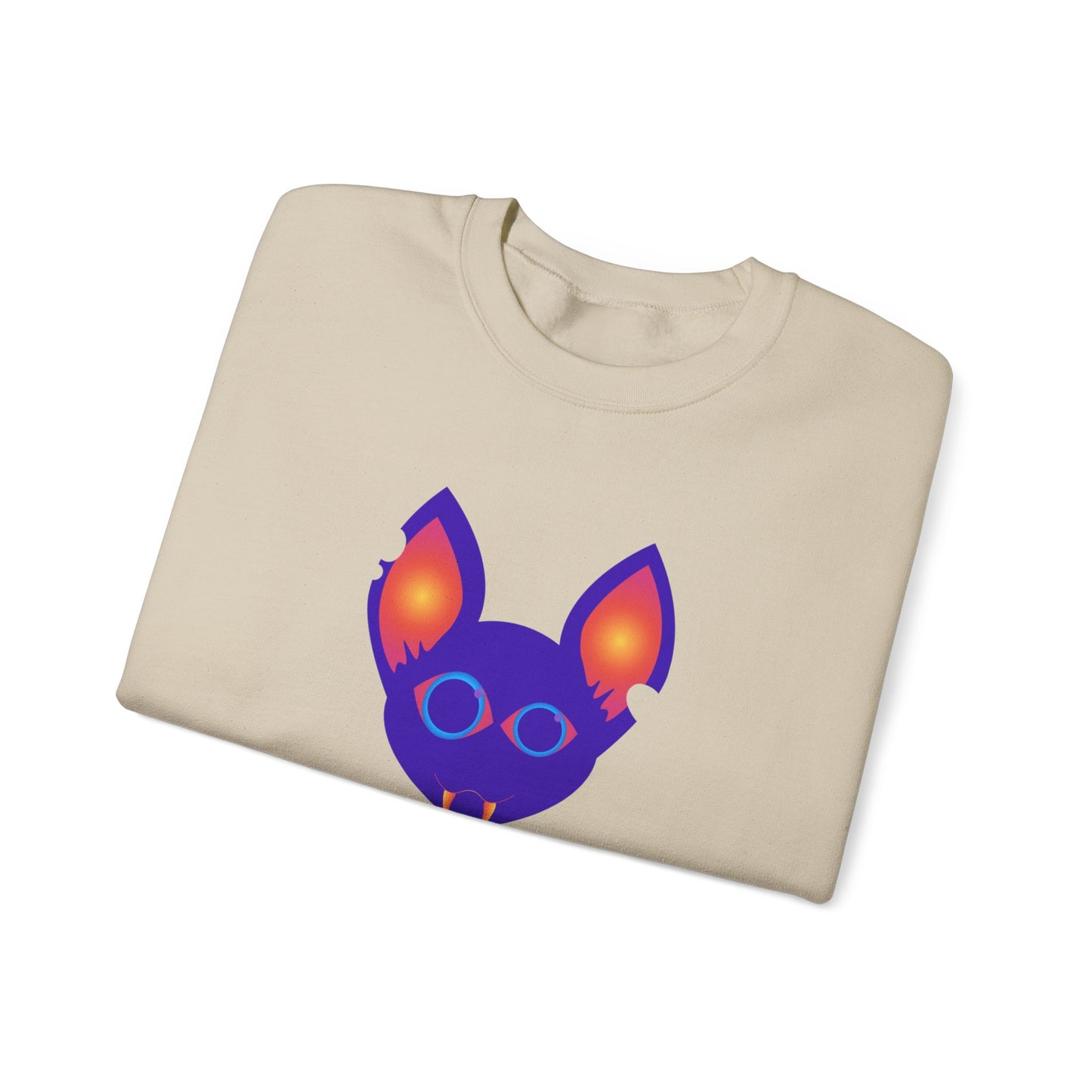 Purple Kitty Unisex Heavy Blend™ Crewneck Sweatshirt