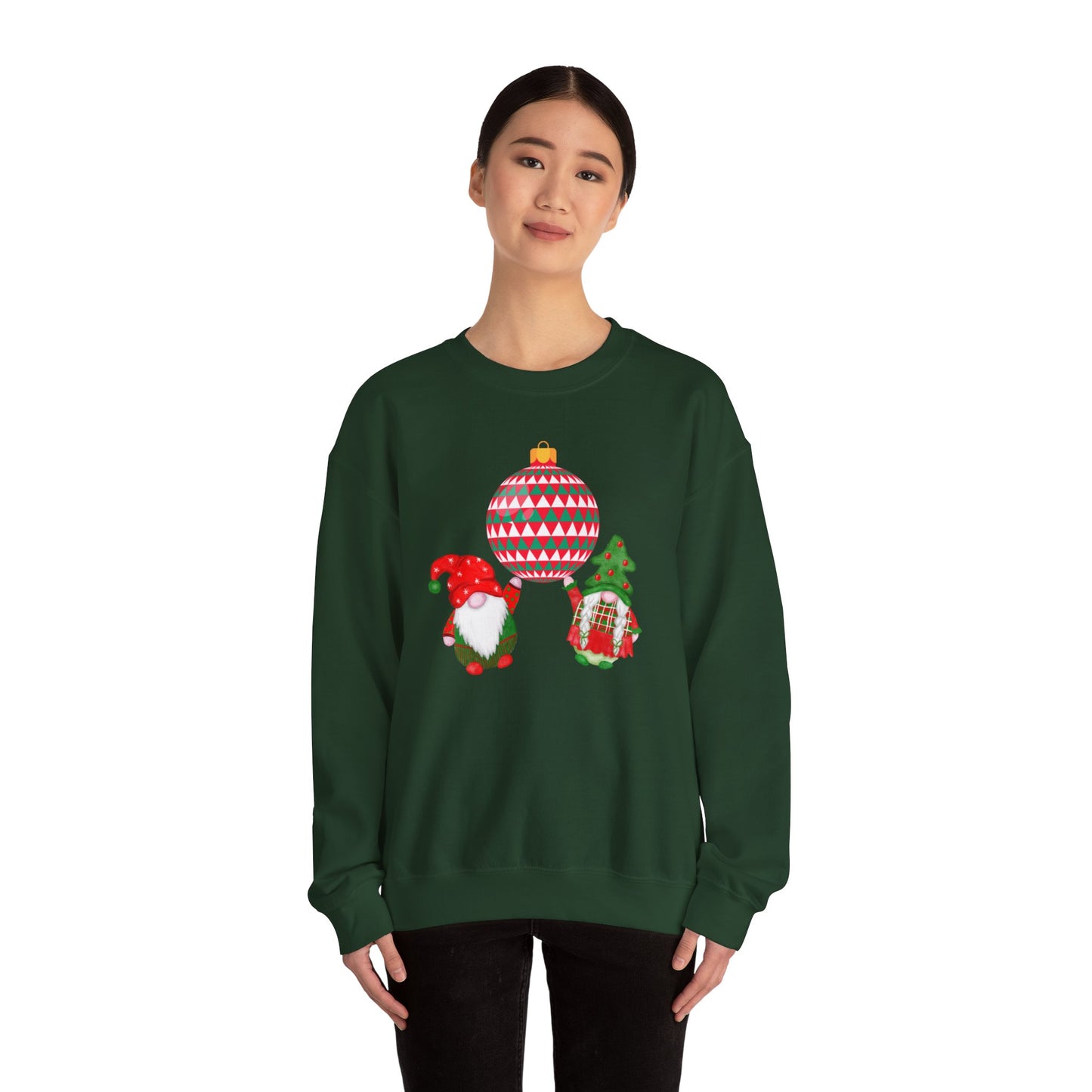 Christmas Gnome Disco Unisex Heavy Blend™ Crewneck Sweatshirt