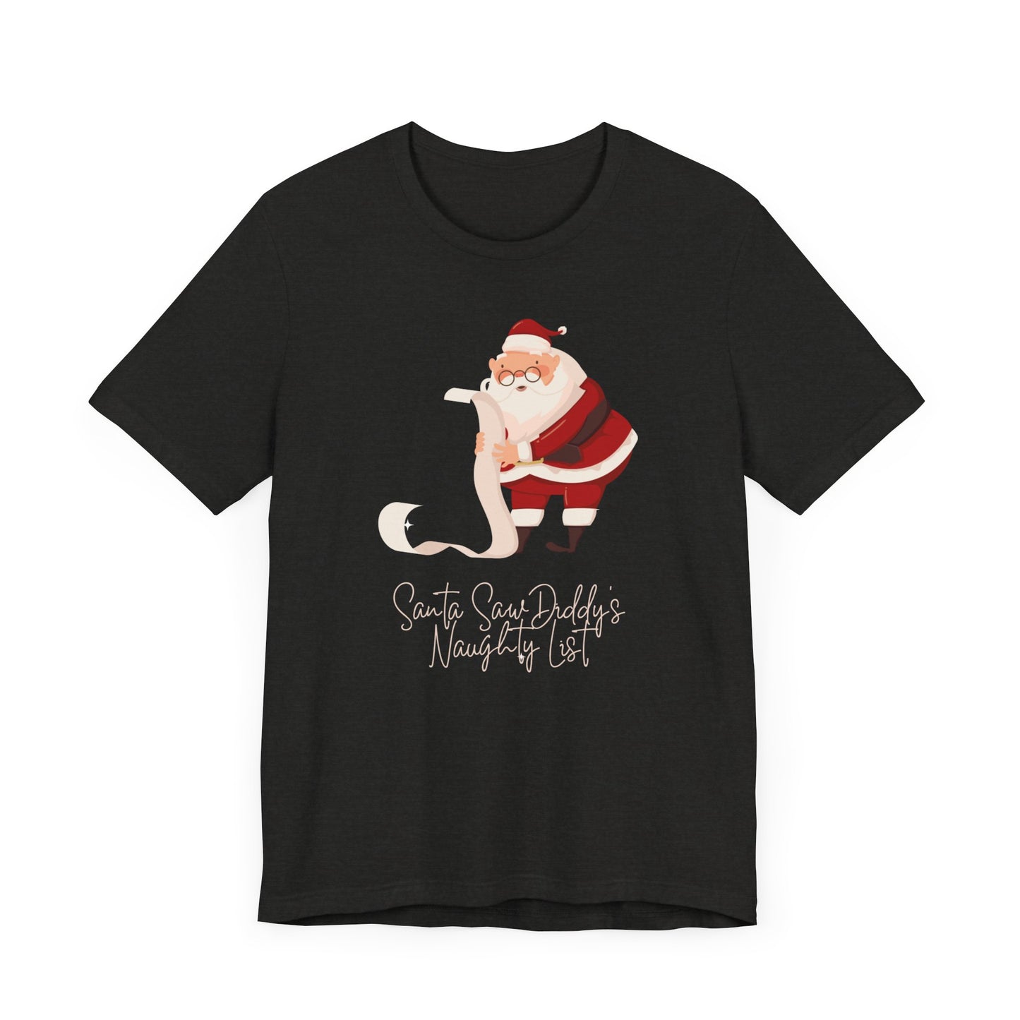 Santa Saw Diddys List Unisex Jersey Short Sleeve Tee