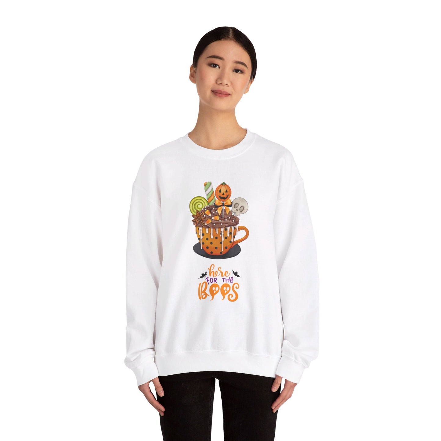 Here for the Boos Unisex Heavy Blend™ Crewneck Sweatshirt