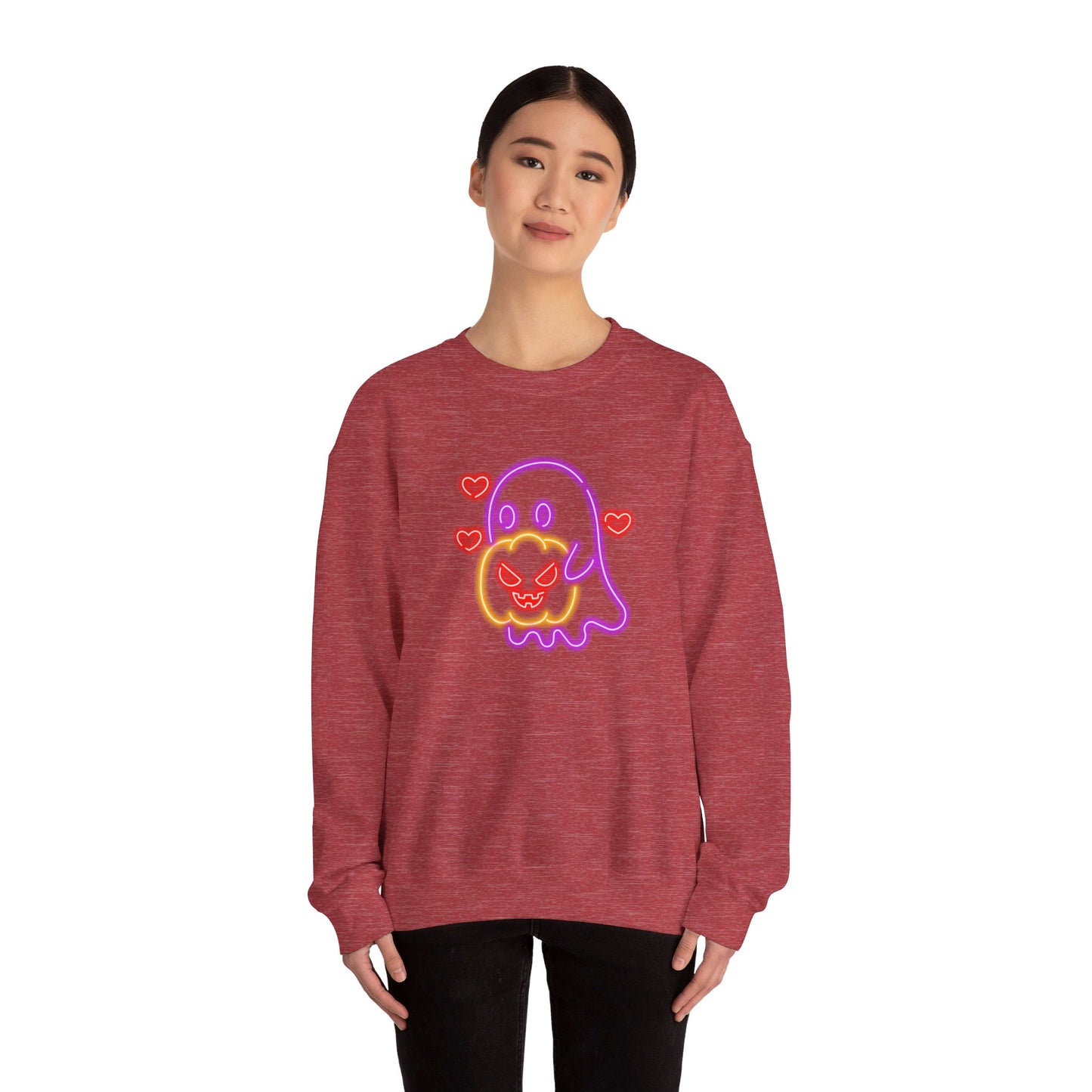 Neon Luv Ghost Unisex Heavy Blend™ Crewneck Sweatshirt