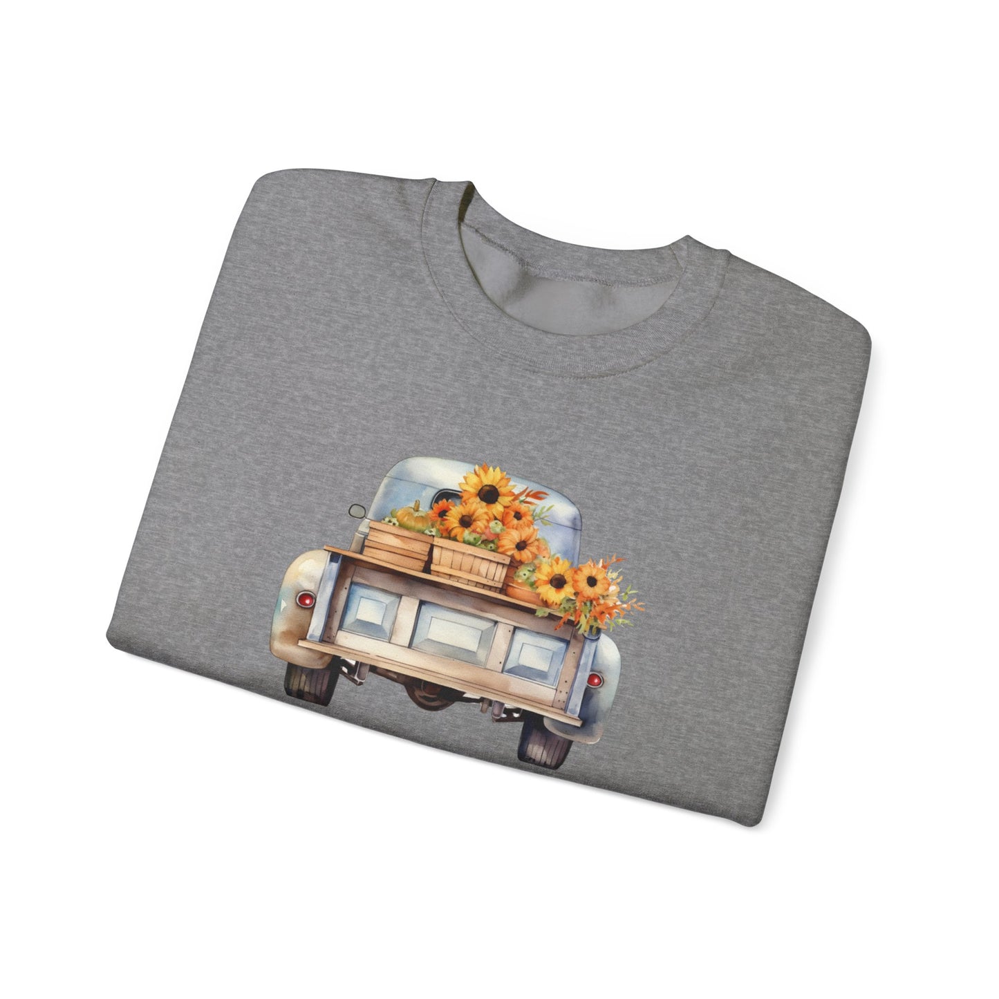 Vintage Truck Thanksgiving Unisex Heavy Blend™ Crewneck Sweatshirt