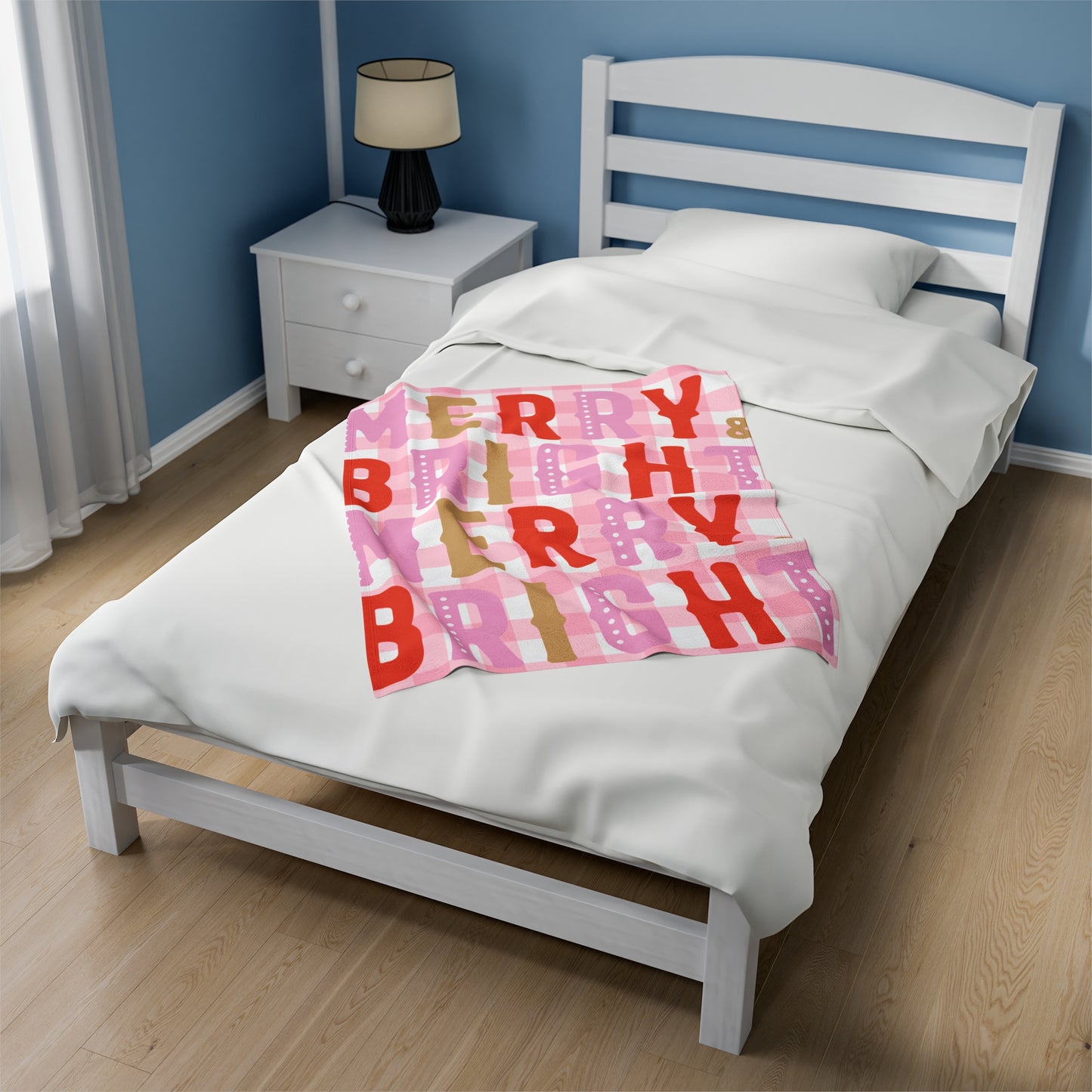 Merry Bright Velveteen Plush Blanket