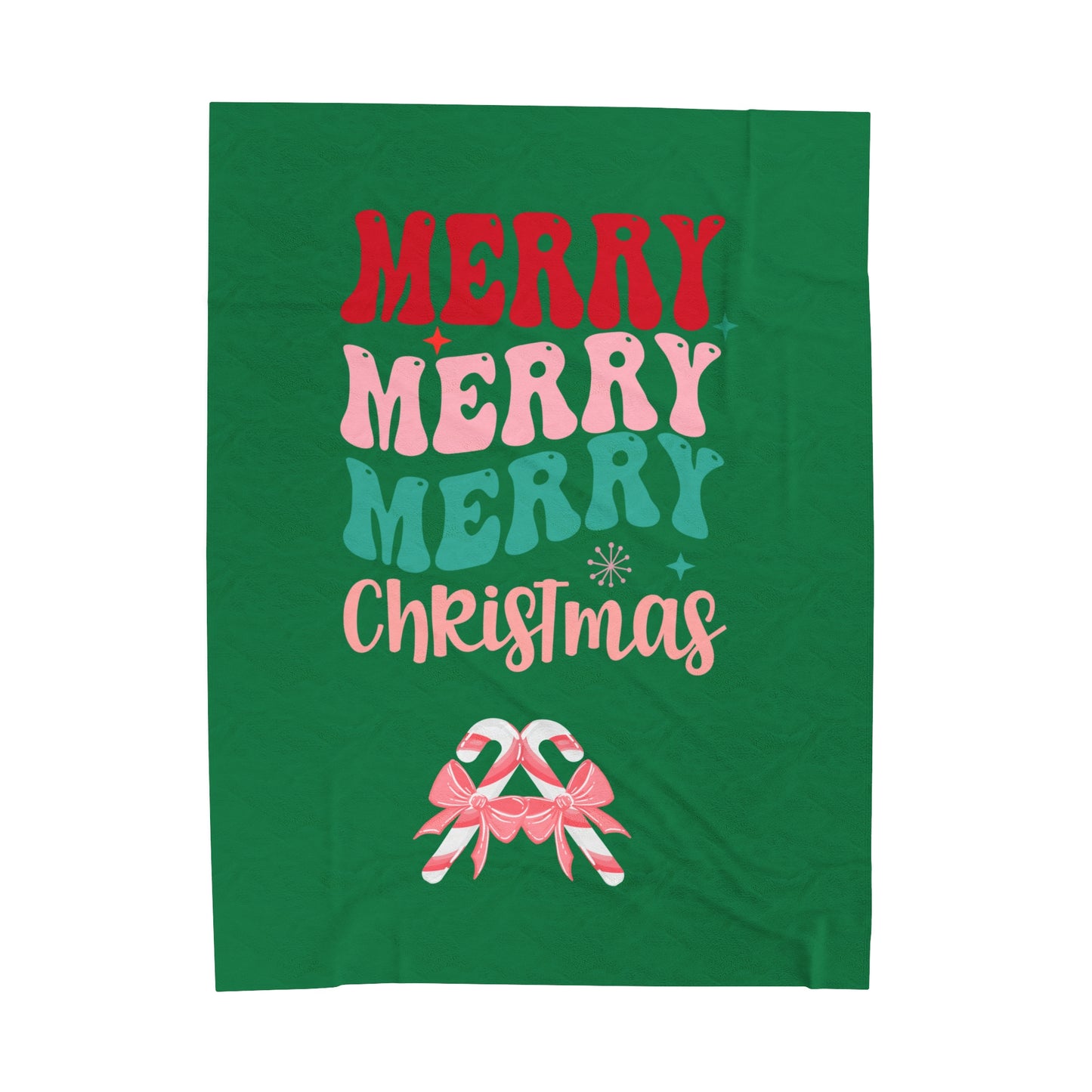 Merry Merry Velveteen Plush Blanket