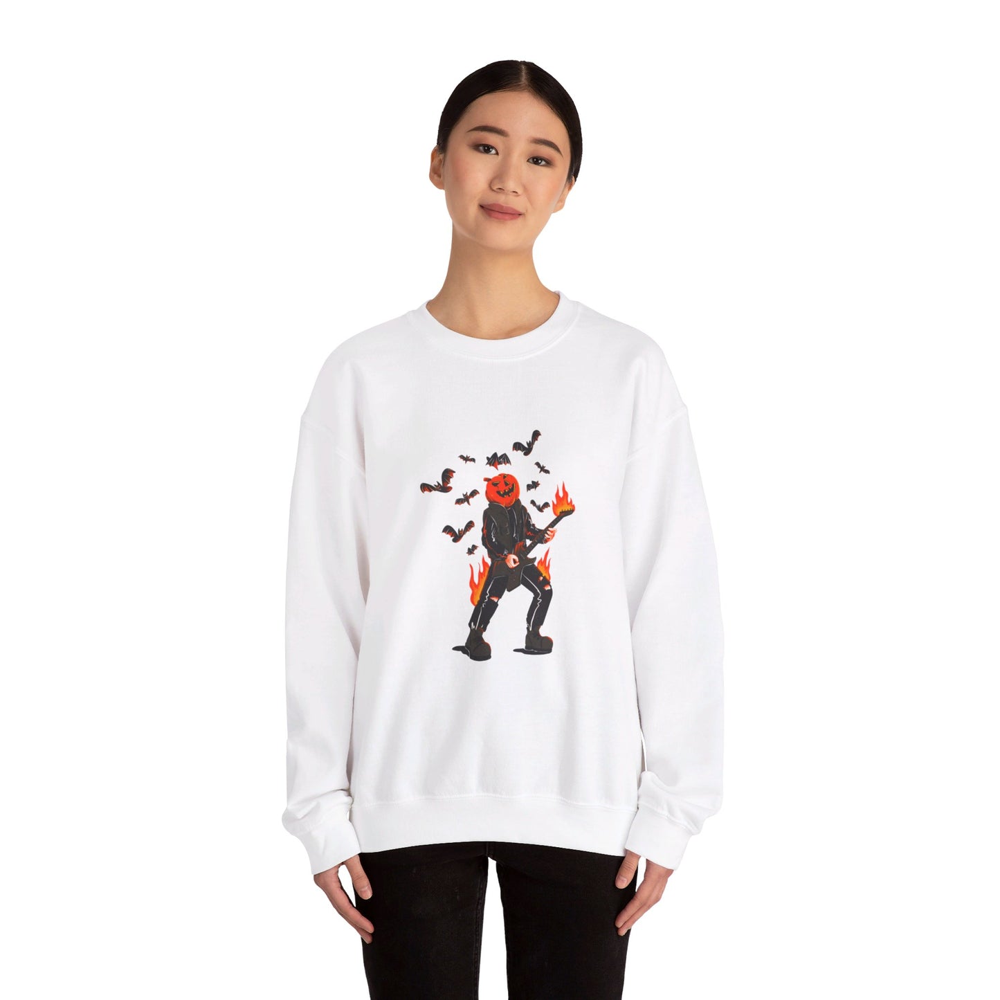 Flaming J Unisex Heavy Blend™ Crewneck Sweatshirt