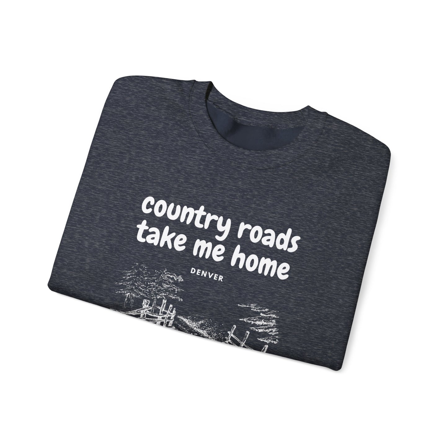 Country Roads Unisex Heavy Blend™ Crewneck Sweatshirt