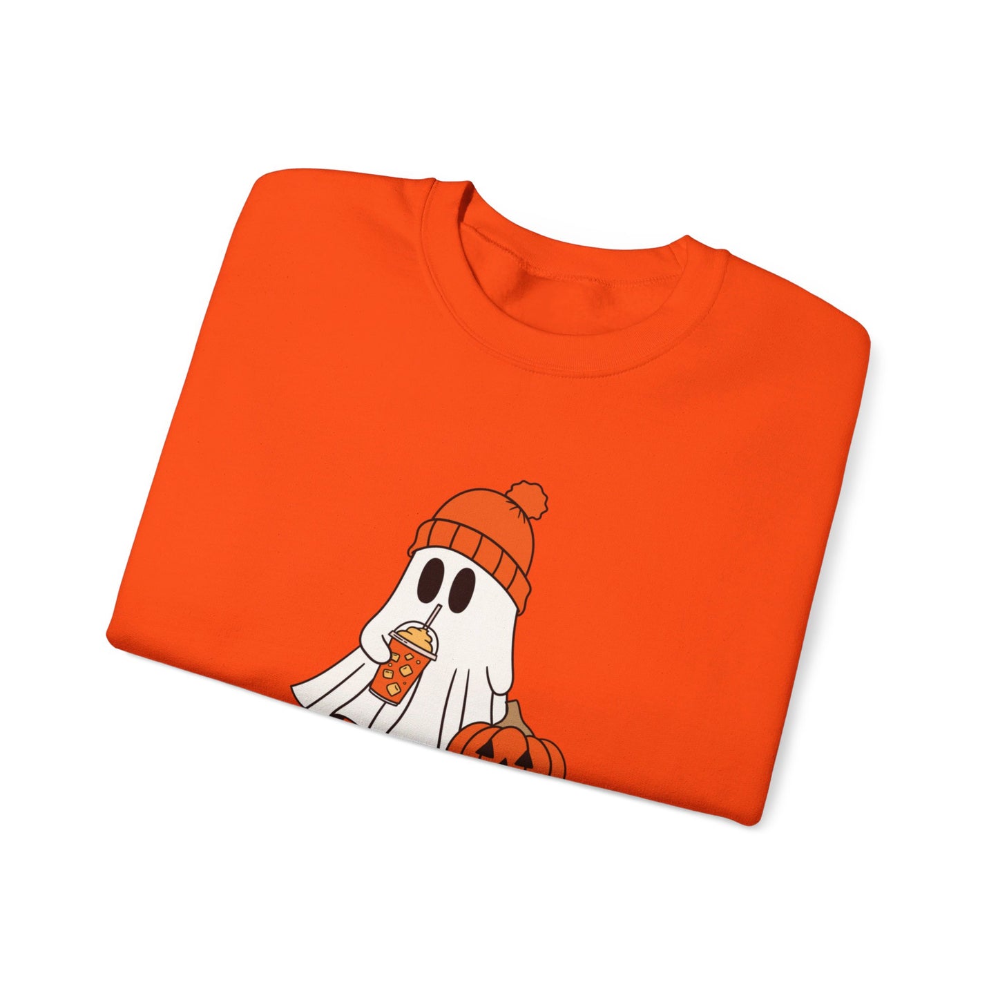 Pumpkin Spice Ghost Unisex Heavy Blend™ Crewneck Sweatshirt