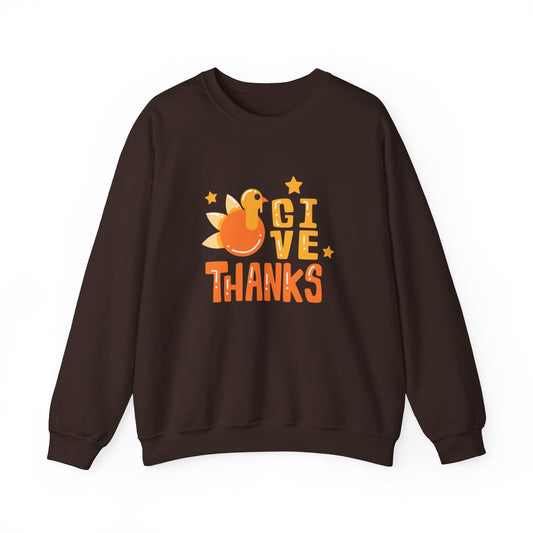 GIVE THANKS Unisex Heavy Blend™ Crewneck Sweatshirt