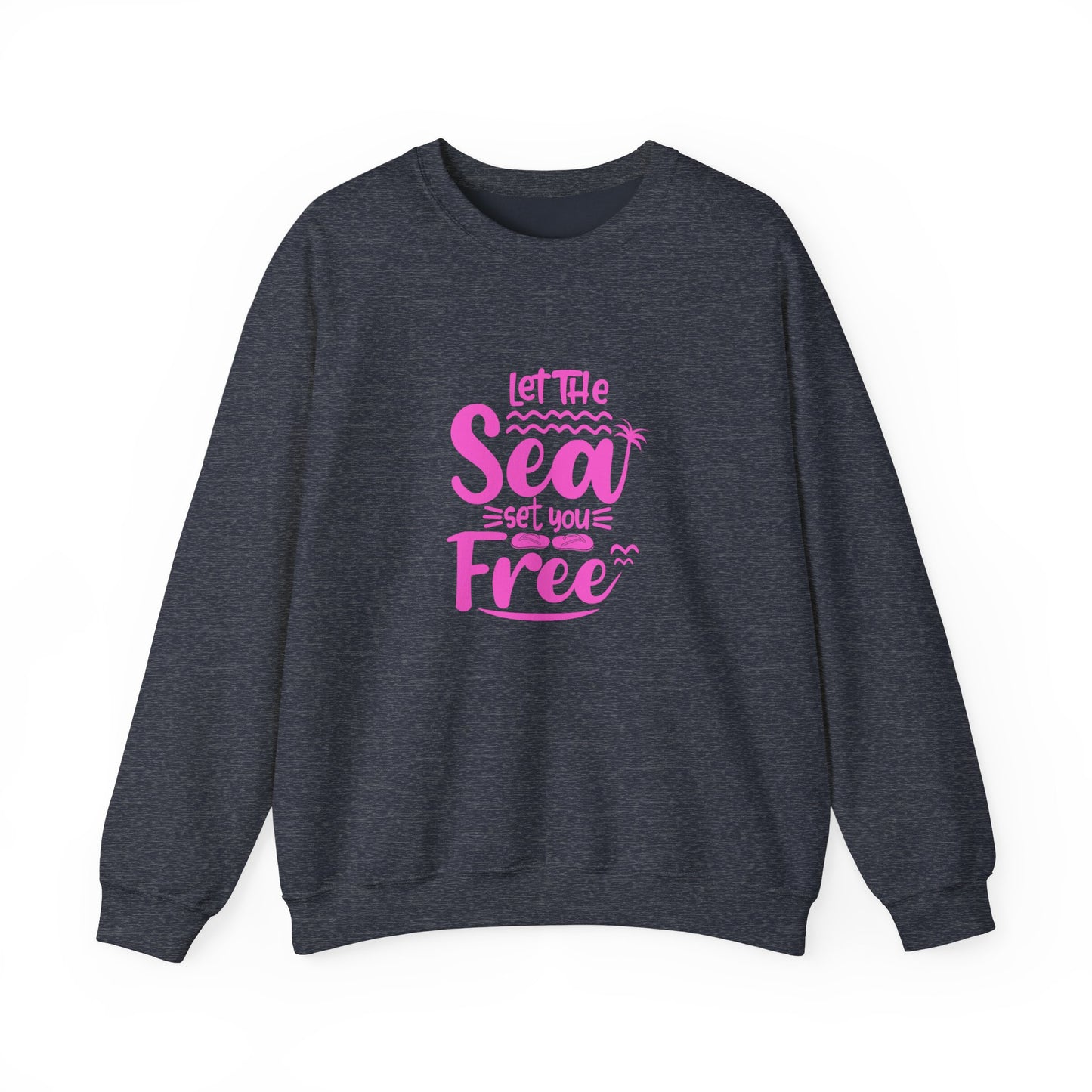 Let the Sea Set You Free Unisex Heavy Blend™ Crewneck Sweatshirt