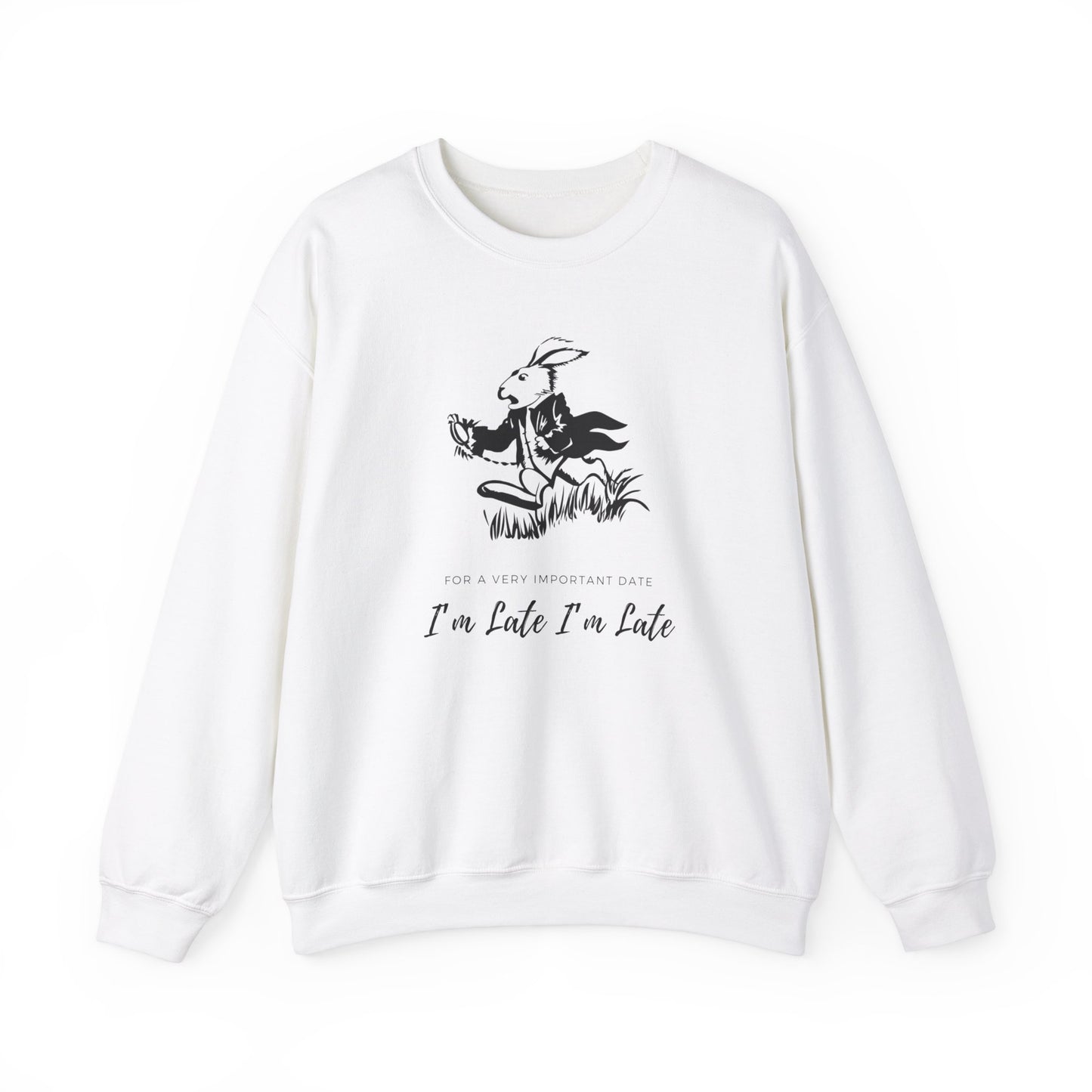 I’m Late Unisex Heavy Blend™ Crewneck Sweatshirt