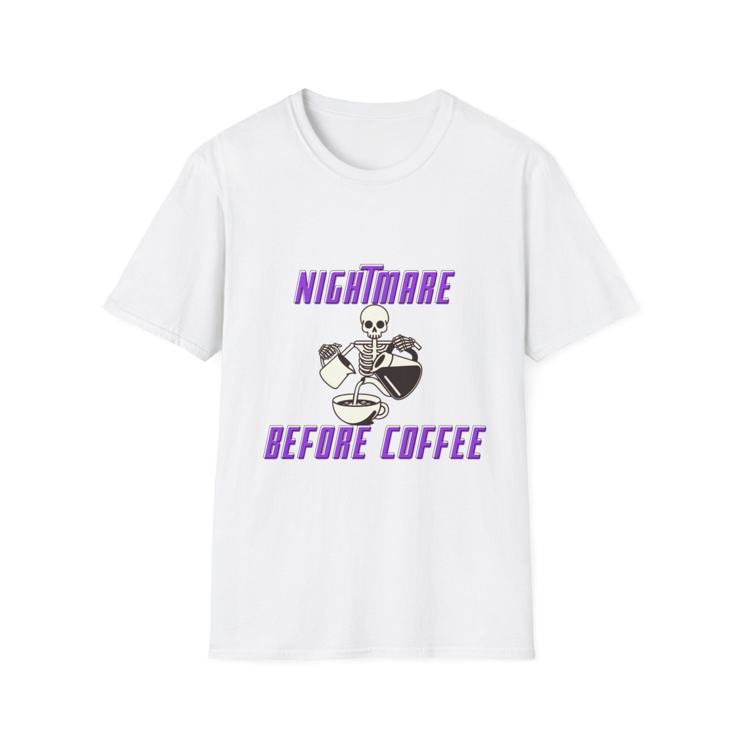 Nightmare Before Coffee Unisex Softstyle T-Shirt