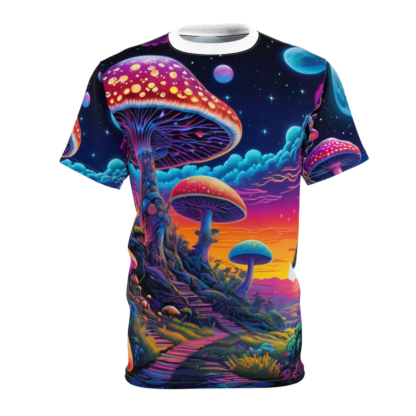 Mushroom Festival Unisex Cut & Sew Tee (AOP)