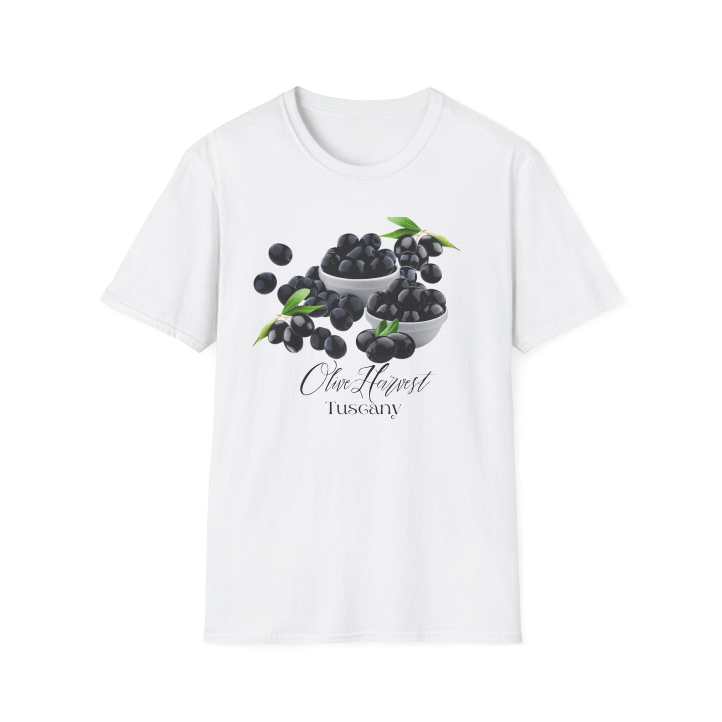 Black Olives Tuscany Unisex Softstyle T-Shirt