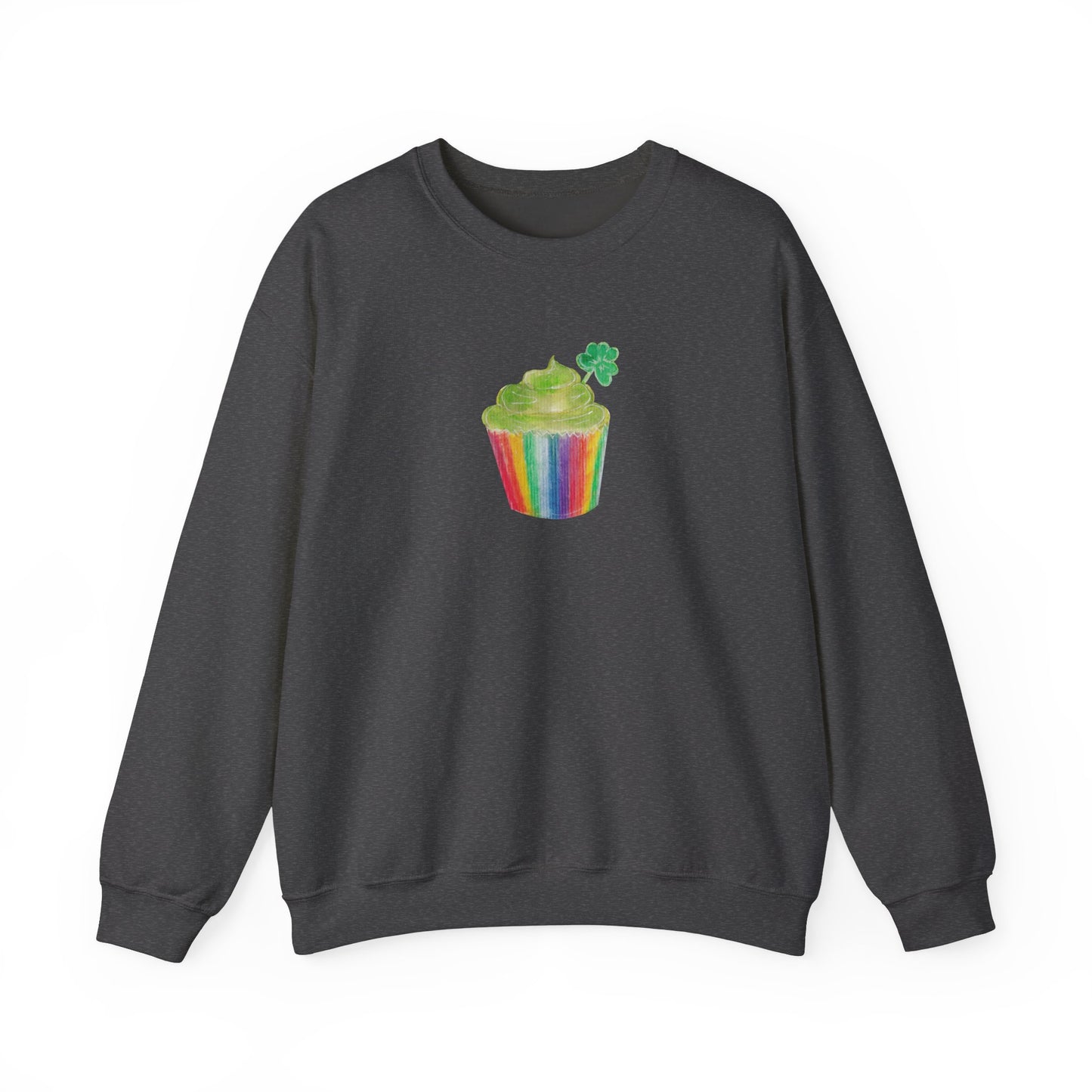 Rainbow Cupcake St Patrick’s Unisex Heavy Blend™ Crewneck Sweatshirt