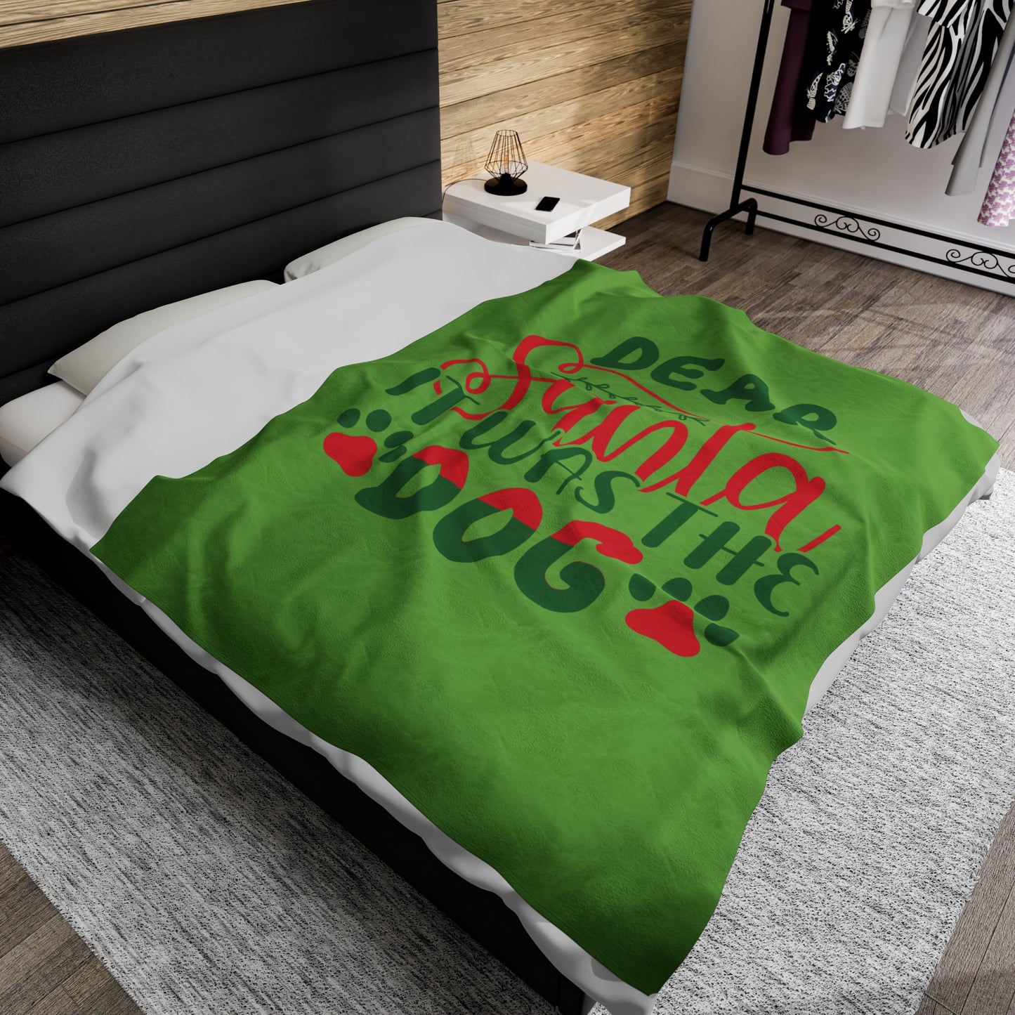 Dear Santa Velveteen Plush Blanket