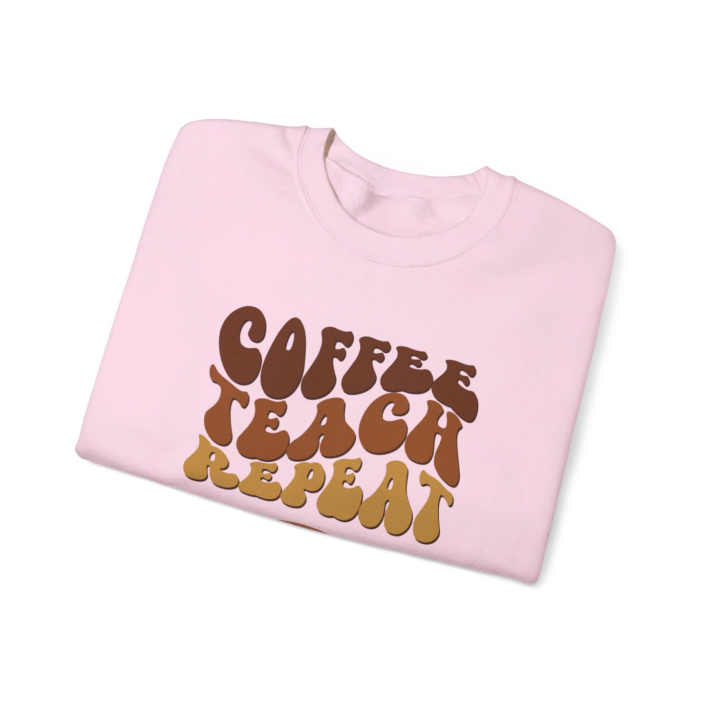 Coffee Teach Repeat Unisex Heavy Blend™ Crewneck Sweatshirt