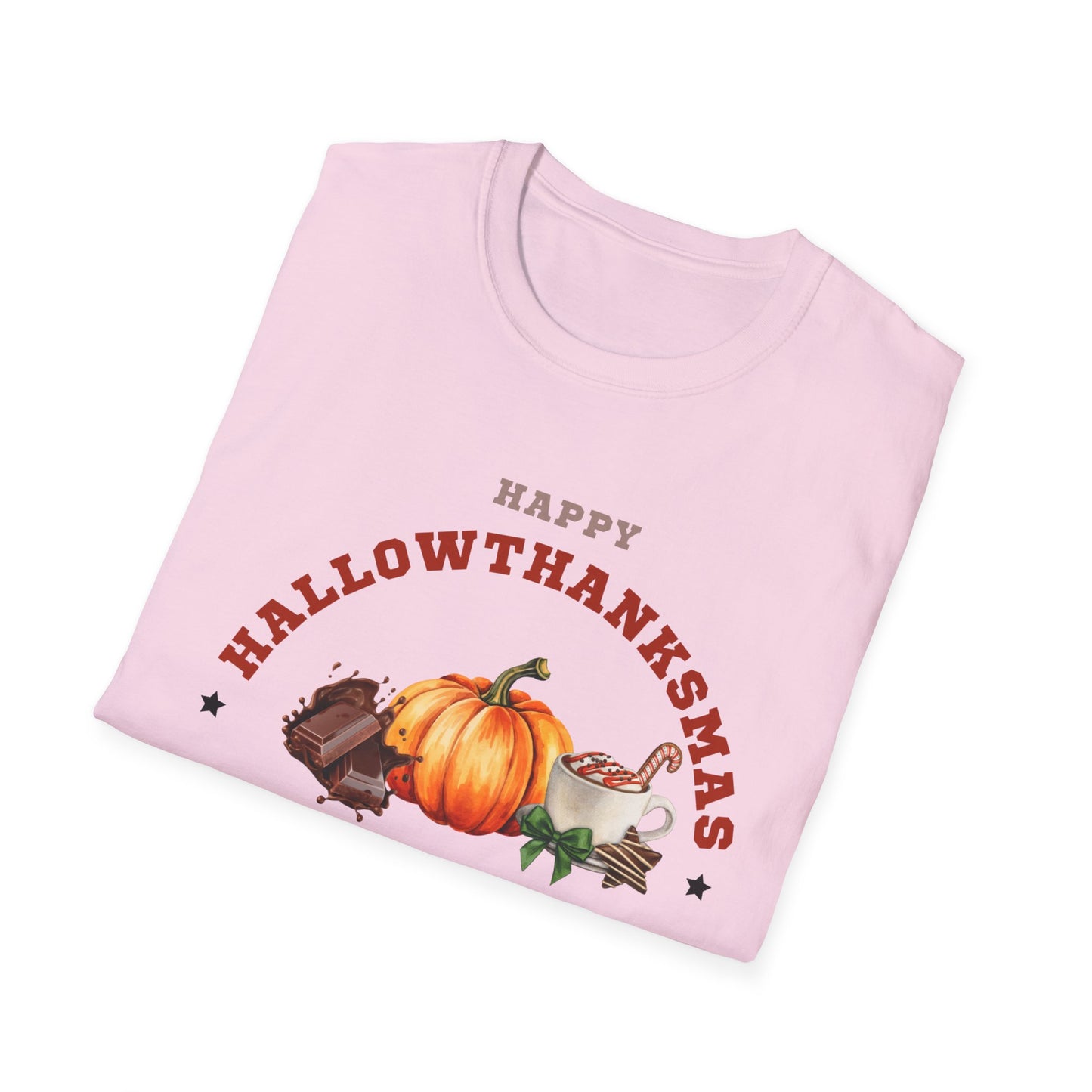 Happy Hallowthanksmas II Unisex Softstyle T-Shirt