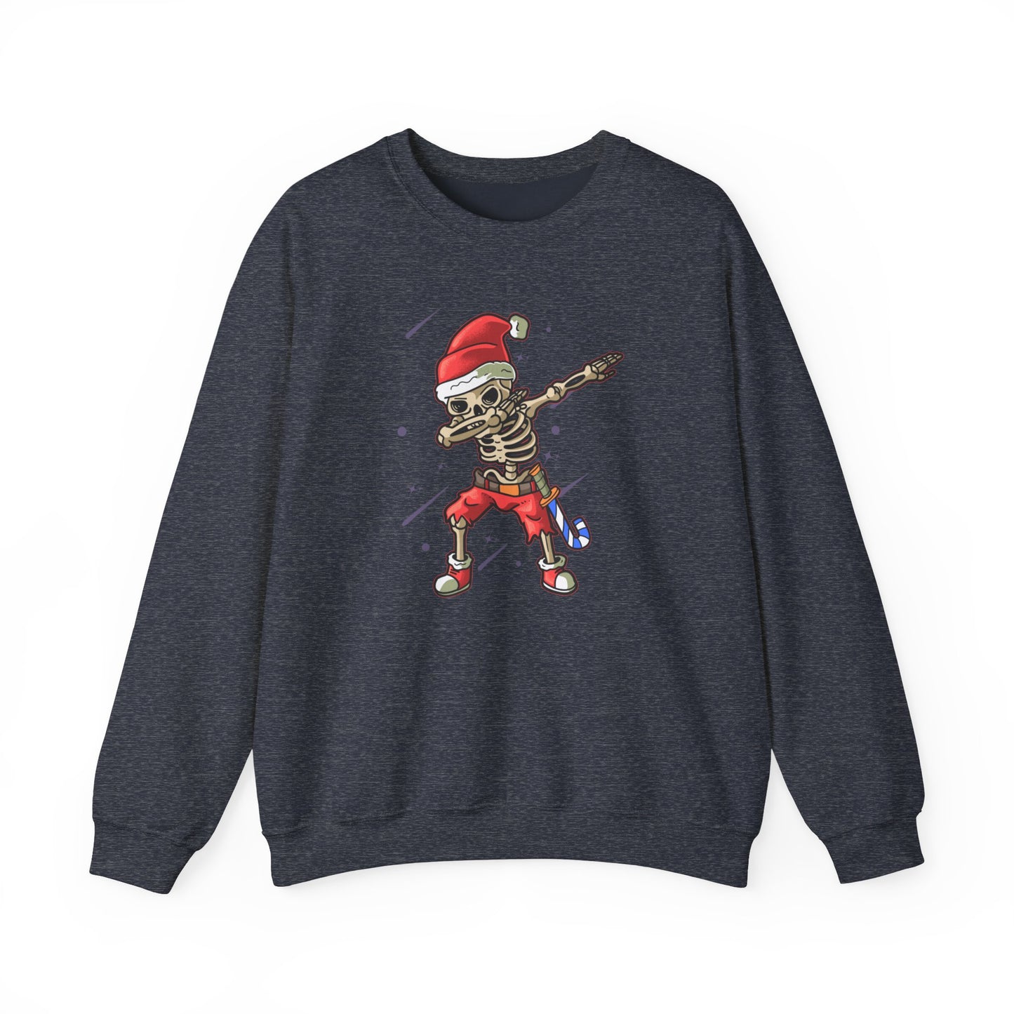 Skelly Dabbin Santa Unisex Heavy Blend™ Crewneck Sweatshirt