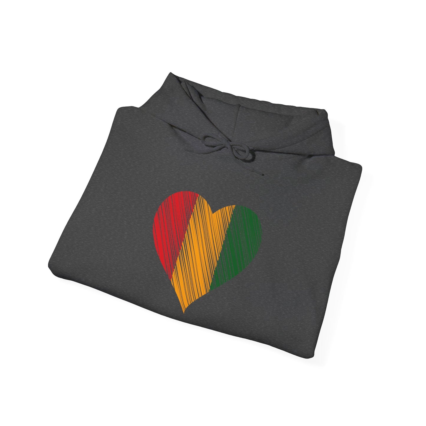 Rasta Heart Unisex Heavy Blend™ Hooded Sweatshirt