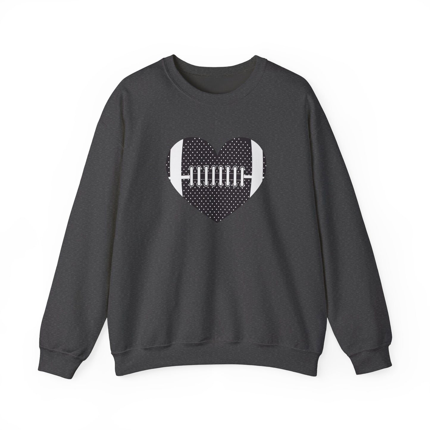 Football Heart Unisex Heavy Blend™ Crewneck Sweatshirt