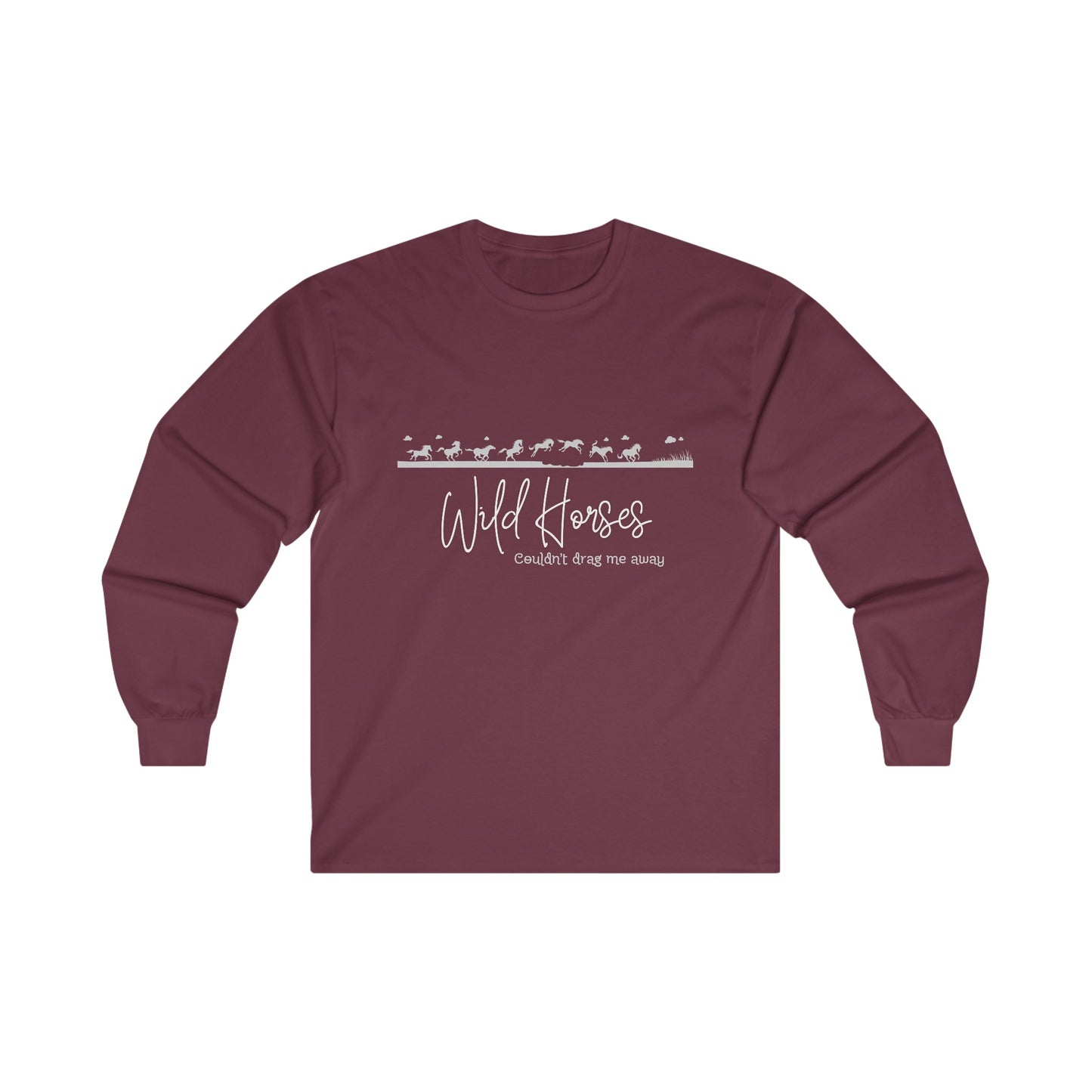 Wild Horses Horizon Unisex Ultra Cotton Long Sleeve Tee