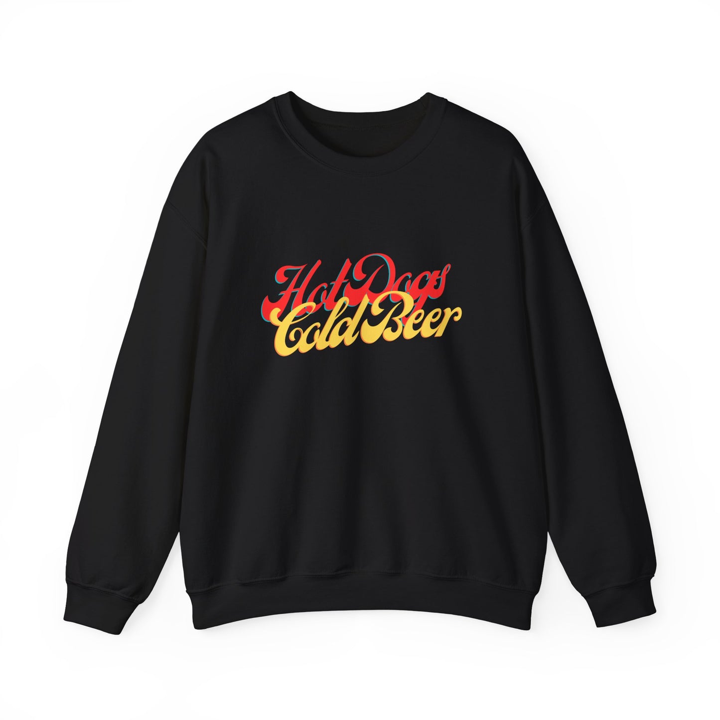 Hot Dogs Cold Beer Unisex Heavy Blend™ Crewneck Sweatshirt